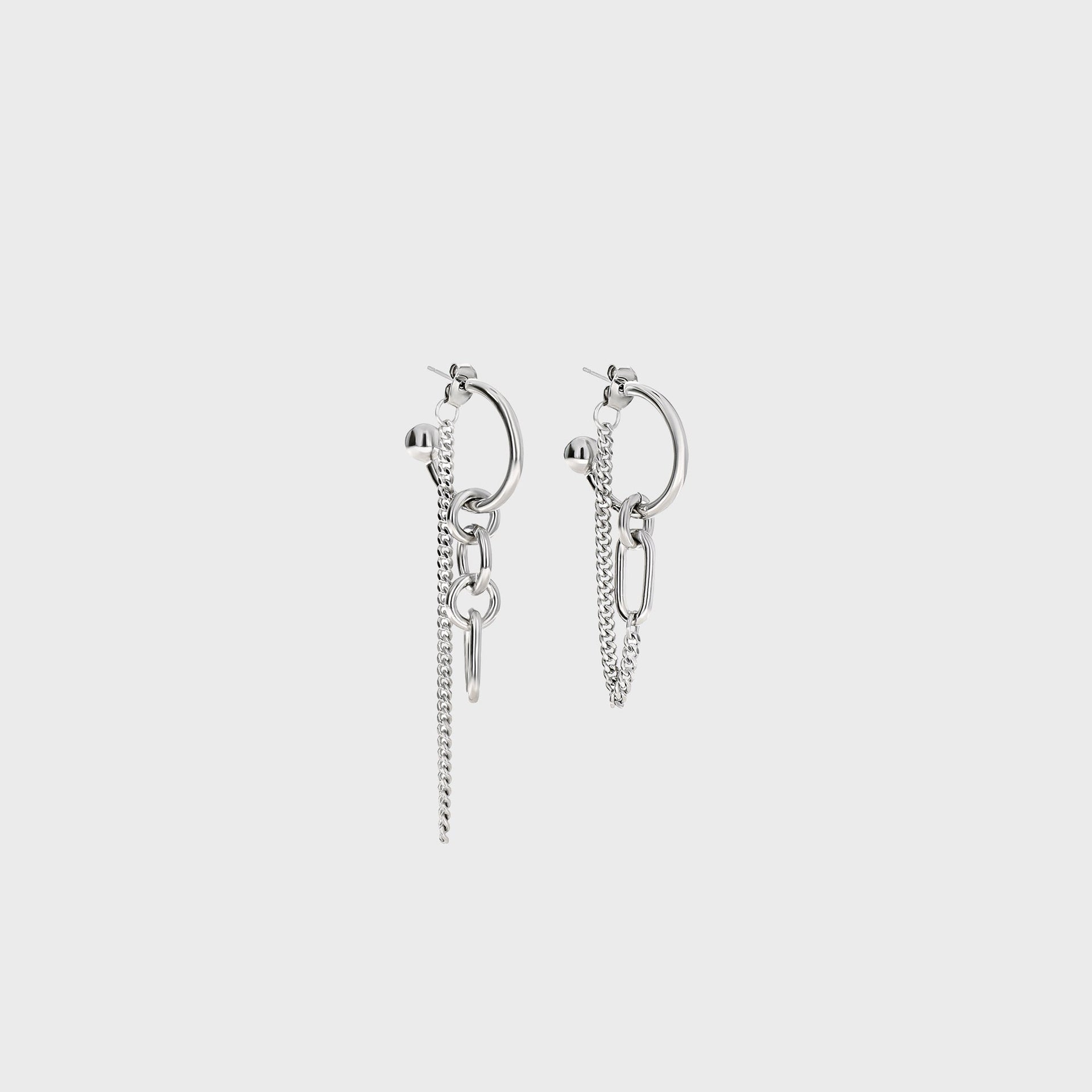 JUSTINE CLENQUET Allen Earrings - Palladium