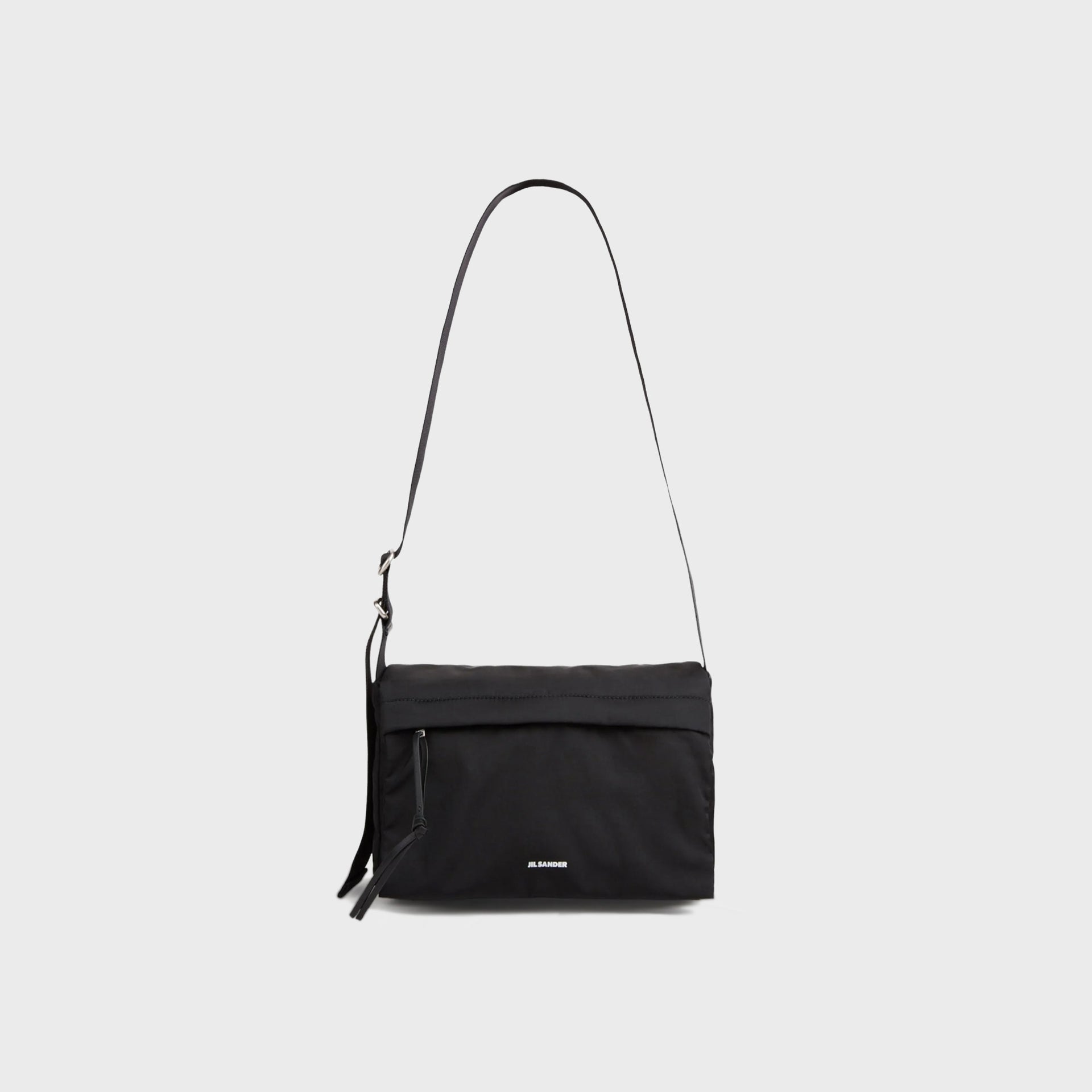 Jil Sander Soft Messenger Md ‐ Black