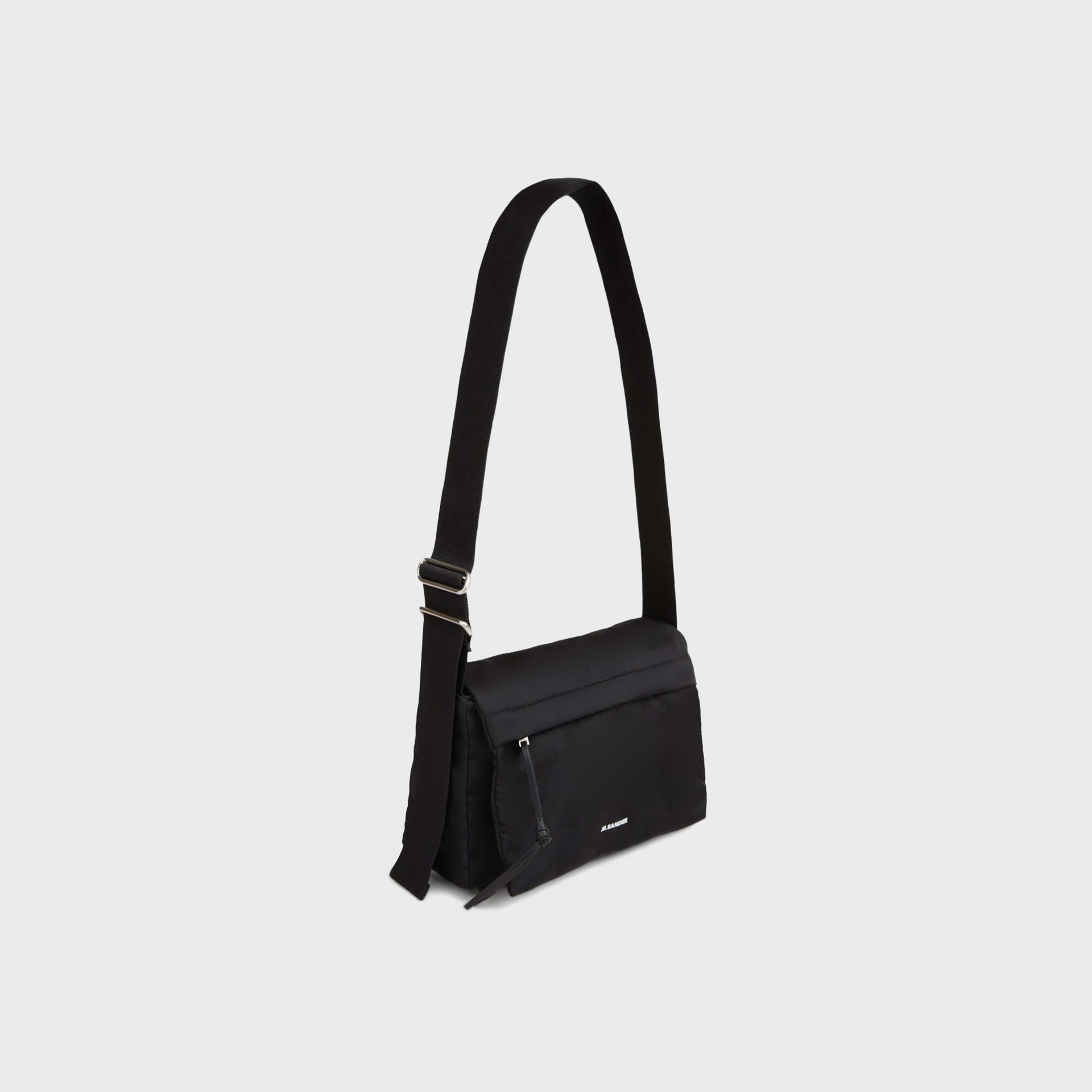 Jil Sander Soft Messenger Md ‐ Black