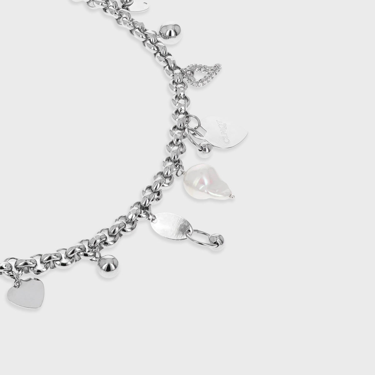 JUSTINE CLENQUET Agyness Necklace - Palladium
