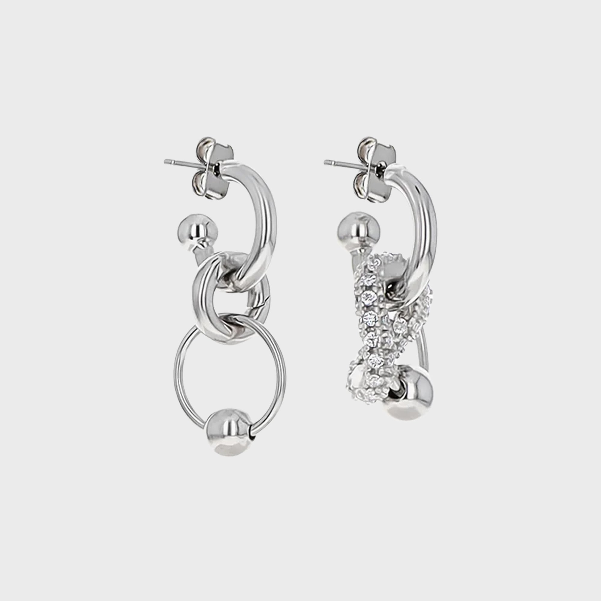 JUSTINE CLENQUET Alison Earrings - Palladium – Kith Japan