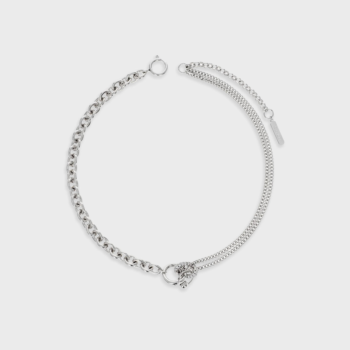 JUSTINE CLENQUET Alison Necklace - Palladium