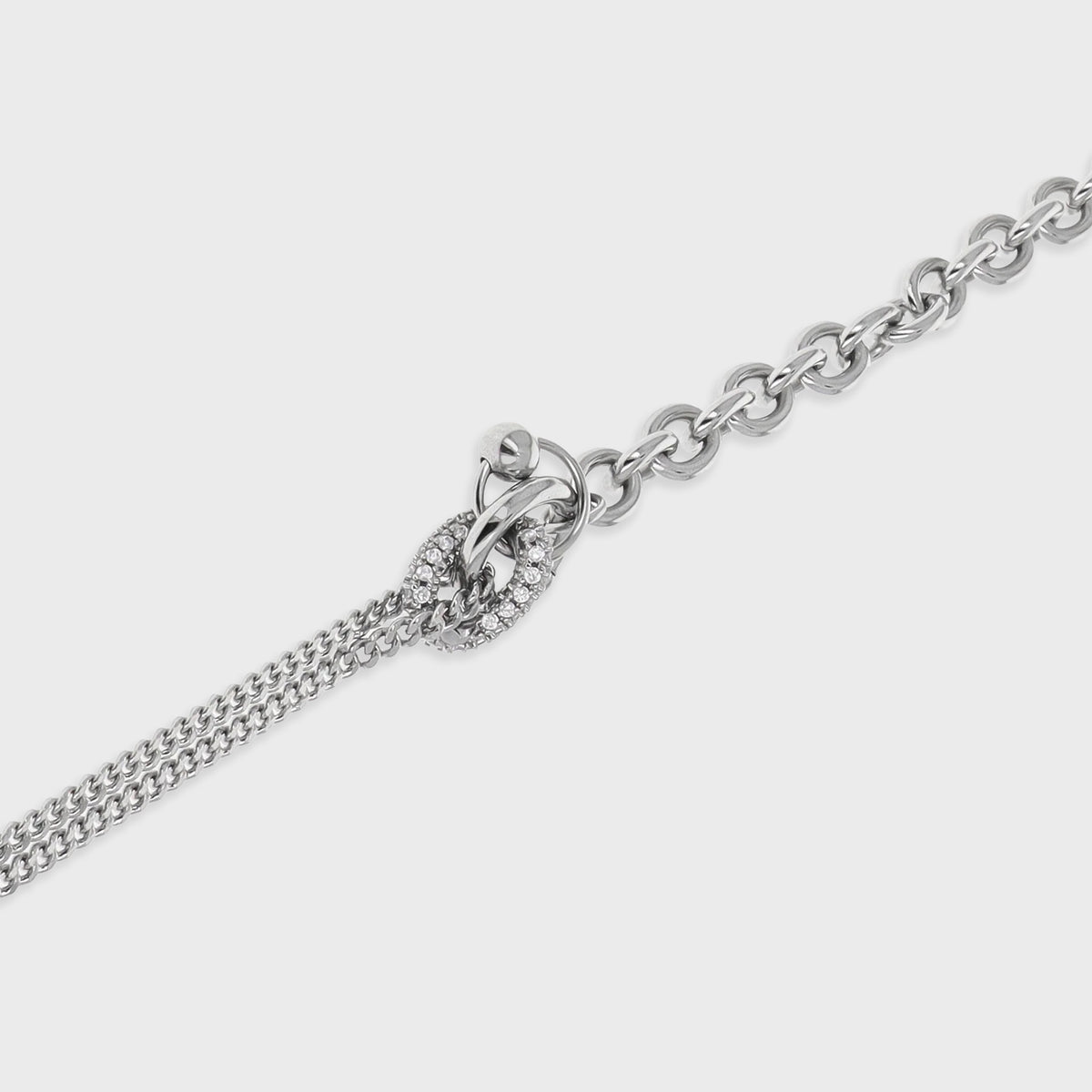 JUSTINE CLENQUET Alison Necklace - Palladium