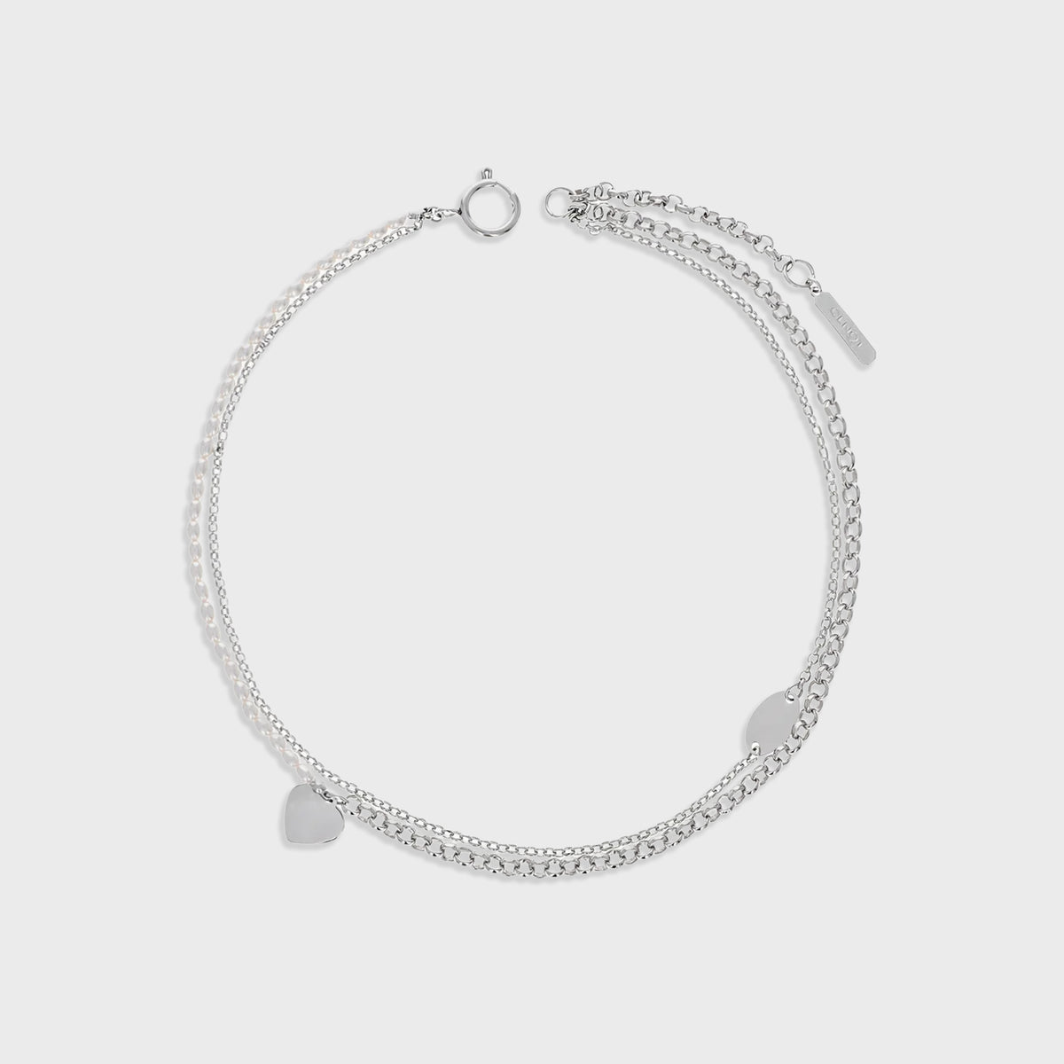 JUSTINE CLENQUET Finn Necklace - Palladium