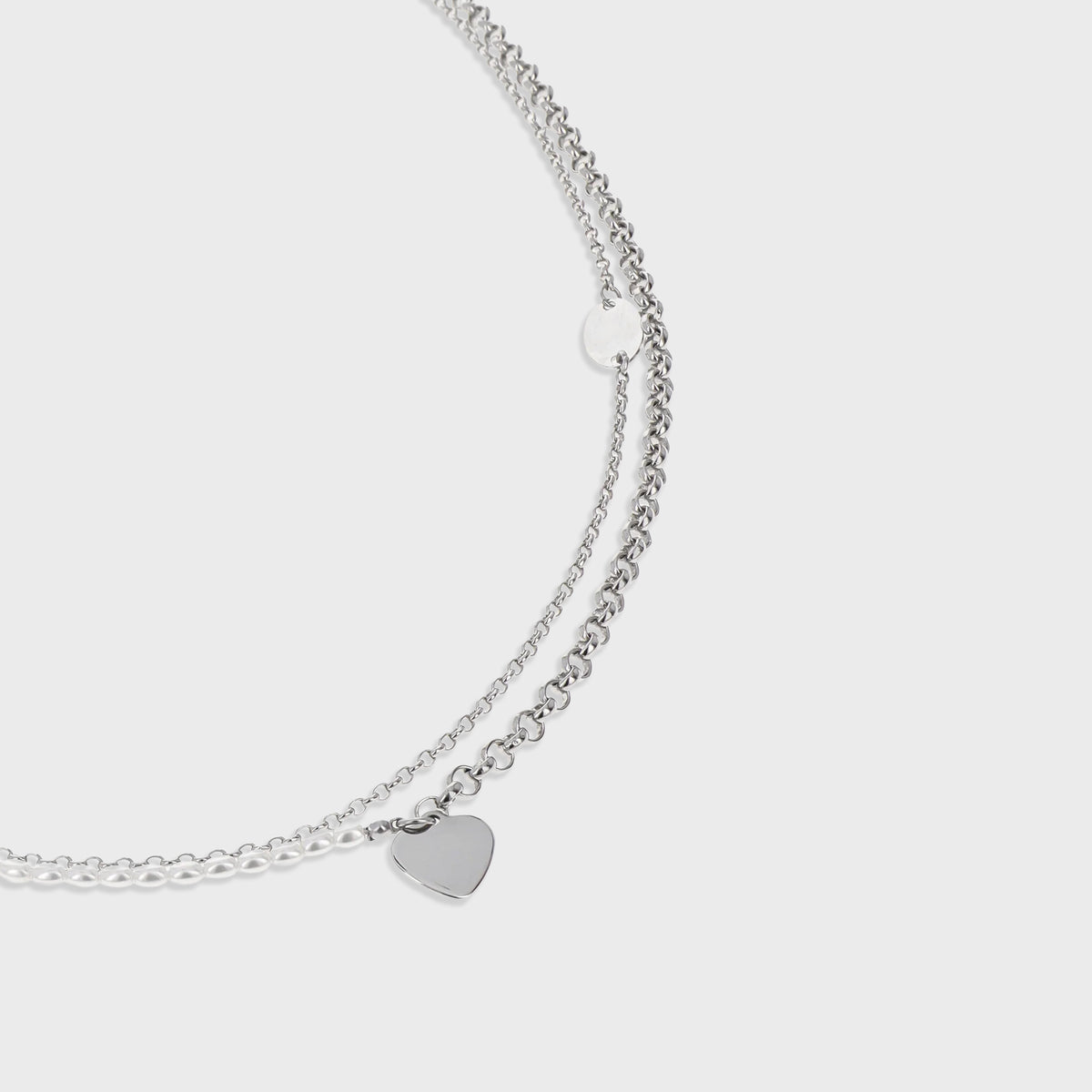 JUSTINE CLENQUET Finn Necklace - Palladium