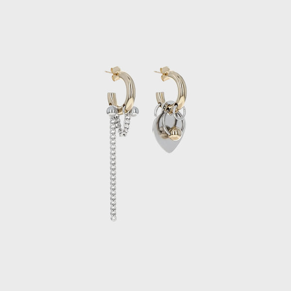 JUSTINE CLENQUET Nick Earrings - Gold / Palladium – Kith Japan