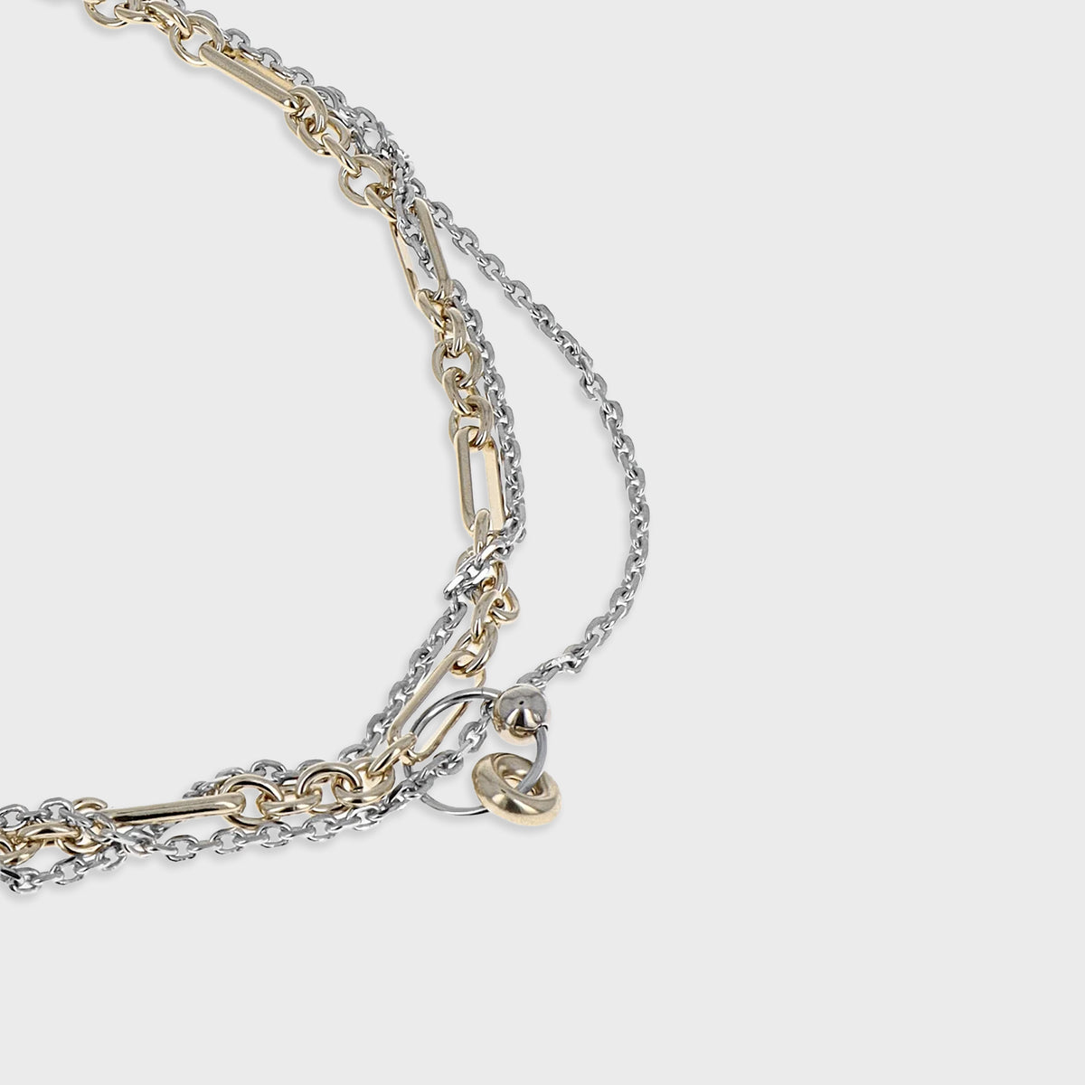 JUSTINE CLENQUET Rachel Necklace - Gold / Palladium
