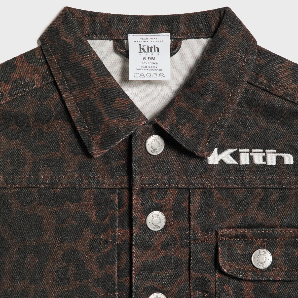 Kith Baby Leopard Alonzo Denim Jacket - Incognito