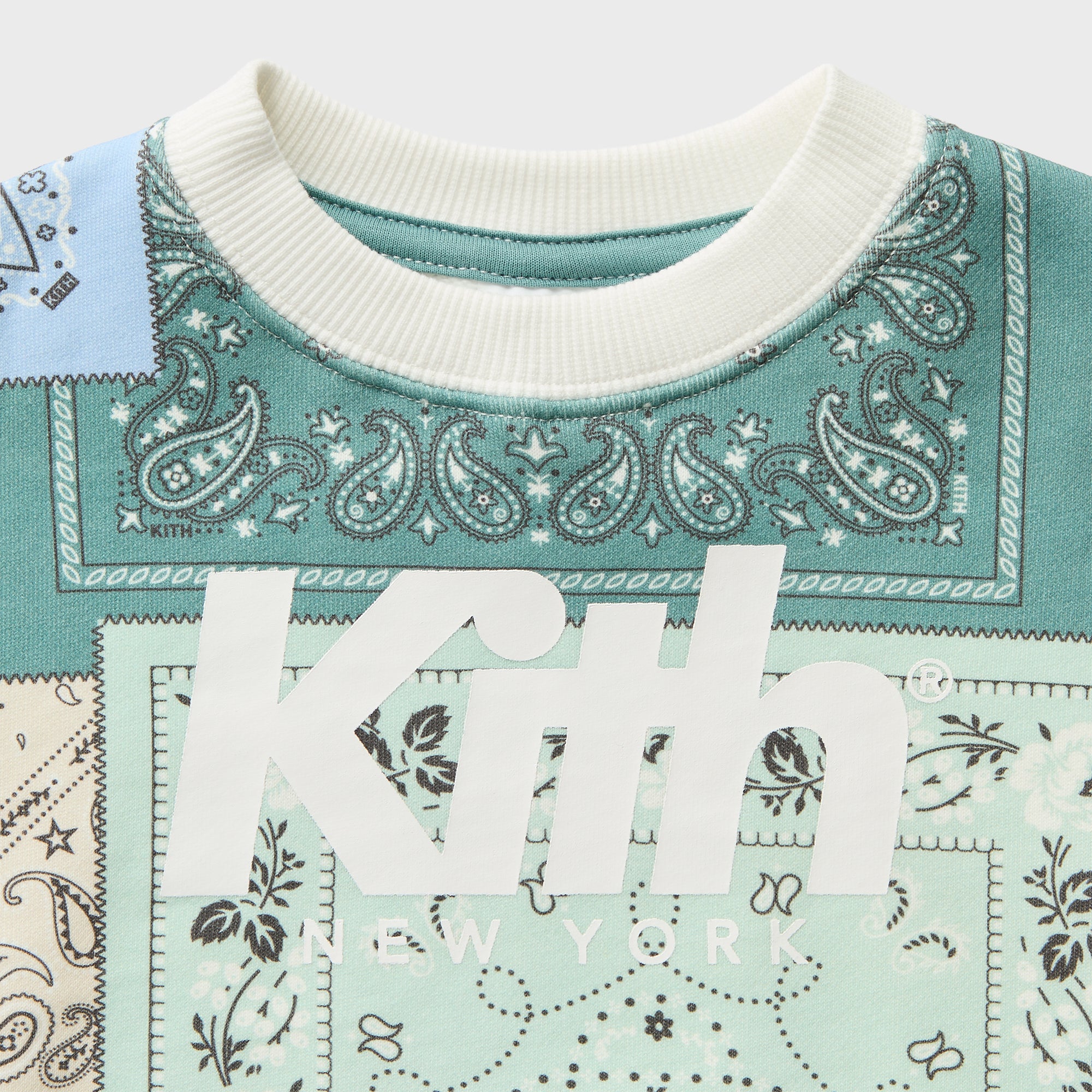 Kith Baby Deconstructed Bandana Nelson Crewneck - Wilde – Kith Japan