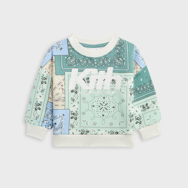 Kith Baby Deconstructed Bandana Nelson Crewneck - Wilde – Kith Japan