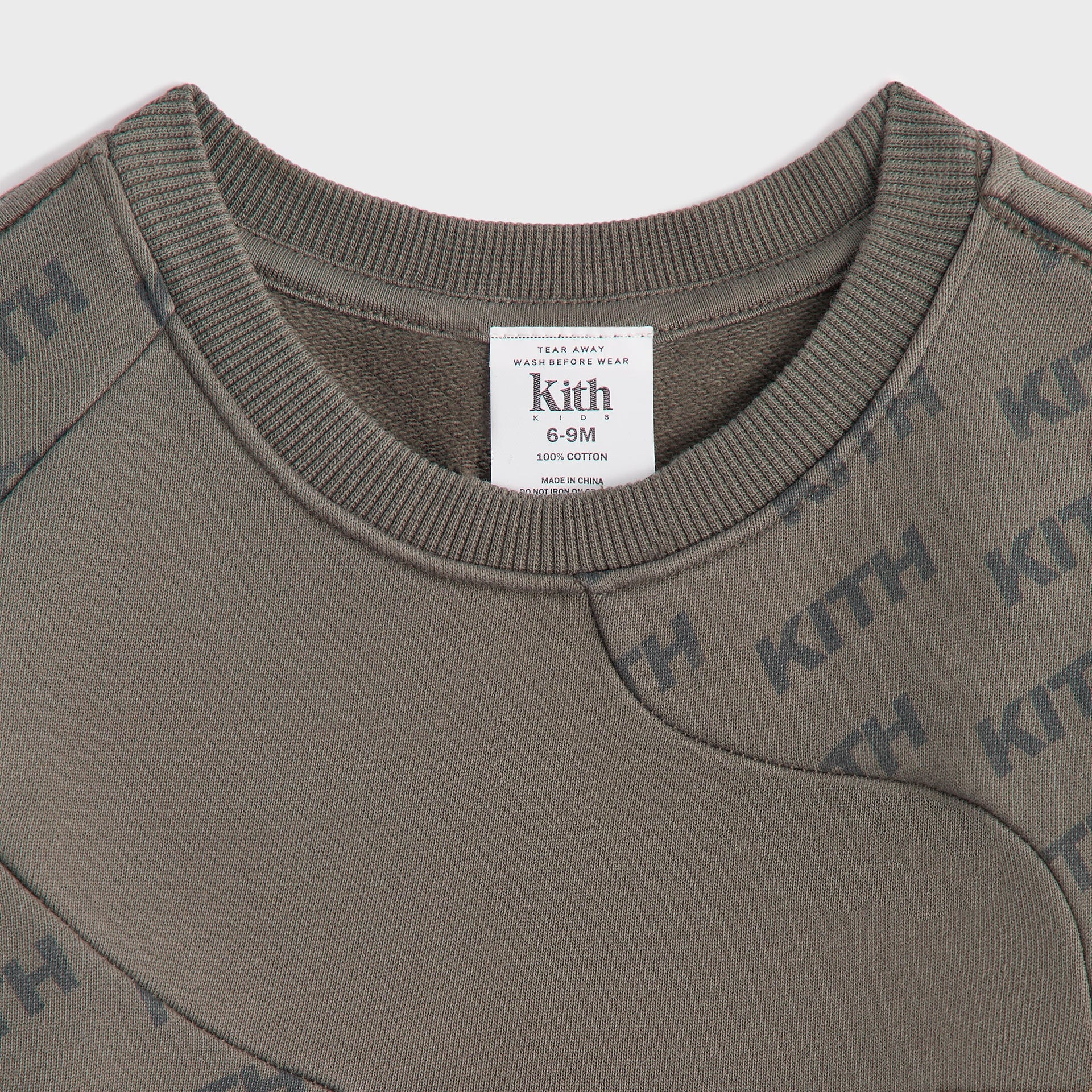 Kith Baby Blocked Monogram Nelson Sweatshirt - Fuel