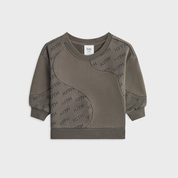 Kith Baby Blocked Monogram Nelson Sweatshirt - Fuel – Kith Japan