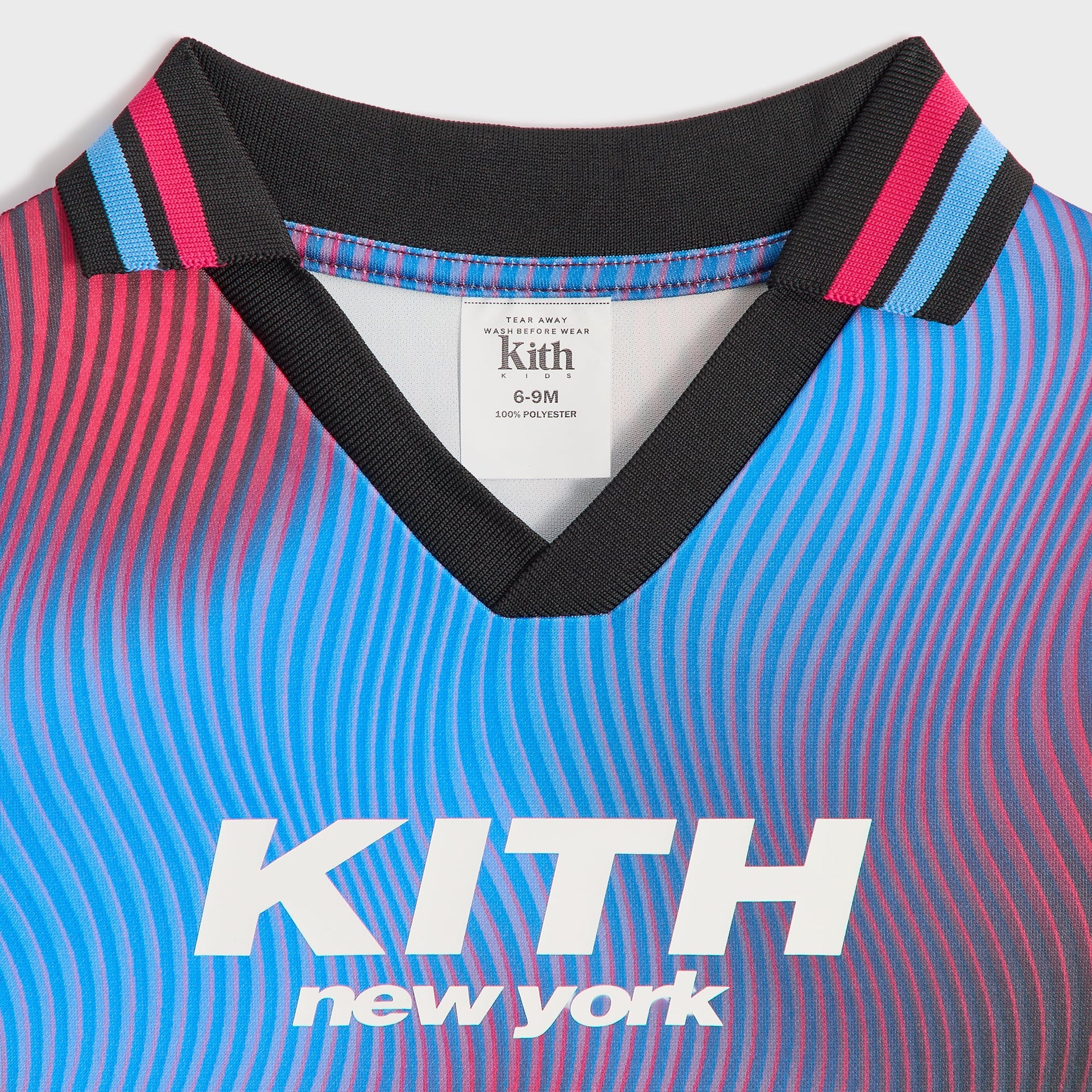 Kith Baby Wavy Ombre Edison Soccer Polo - Black