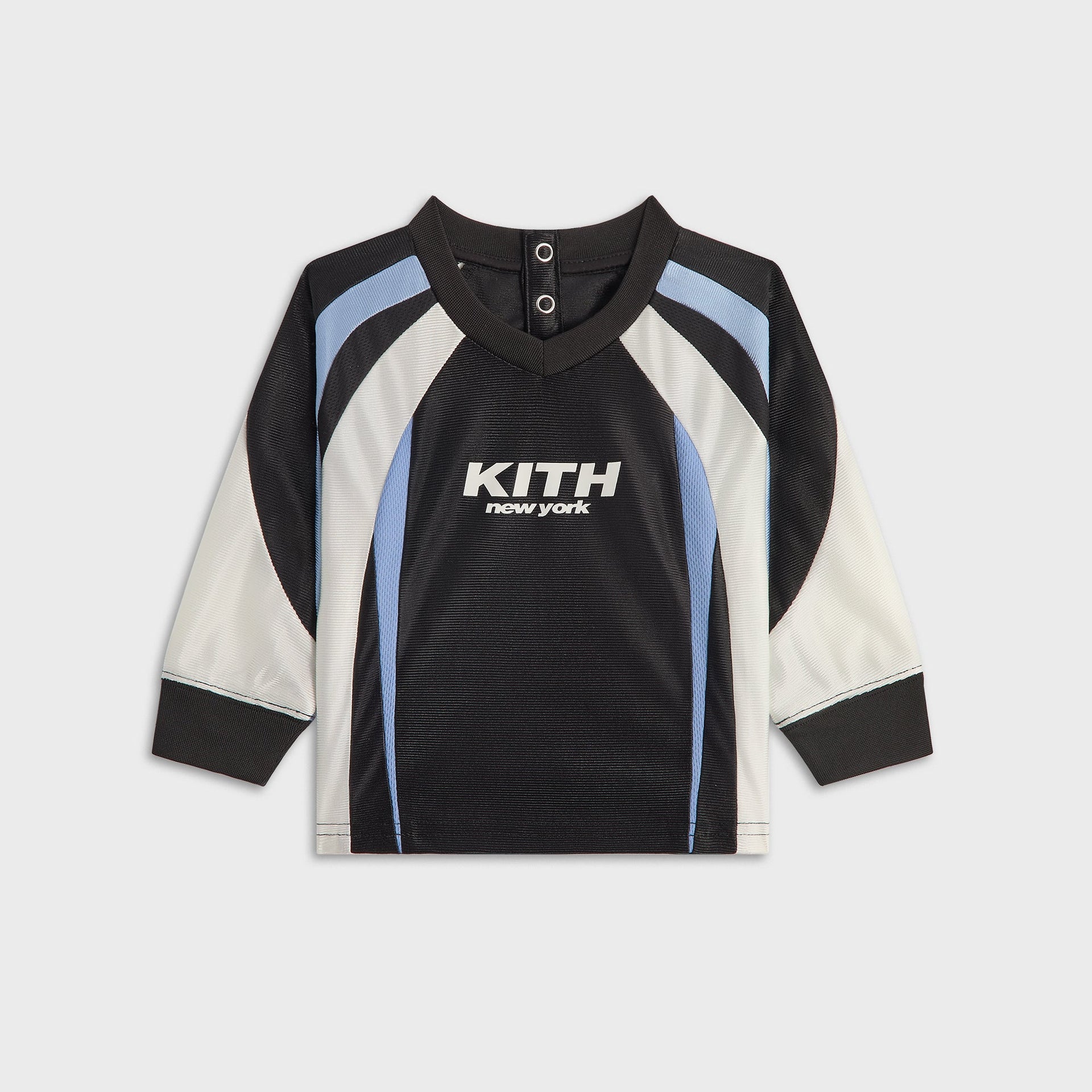 Kith Baby Blocked Ridley Tech Long Sleeve Tee - Nassau