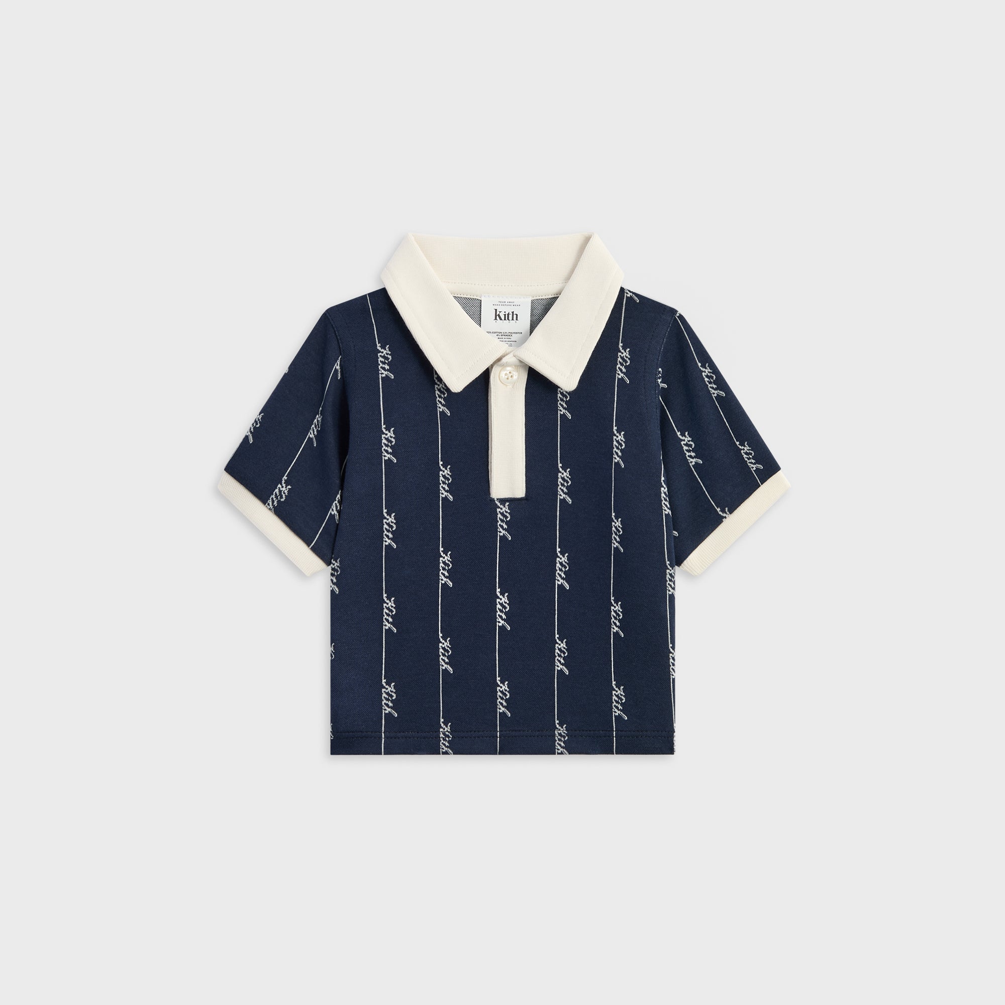 KITH ポロシャツロンT Kith Baby Script Knit Tilden Polo - Nocturnal – Kith Japan