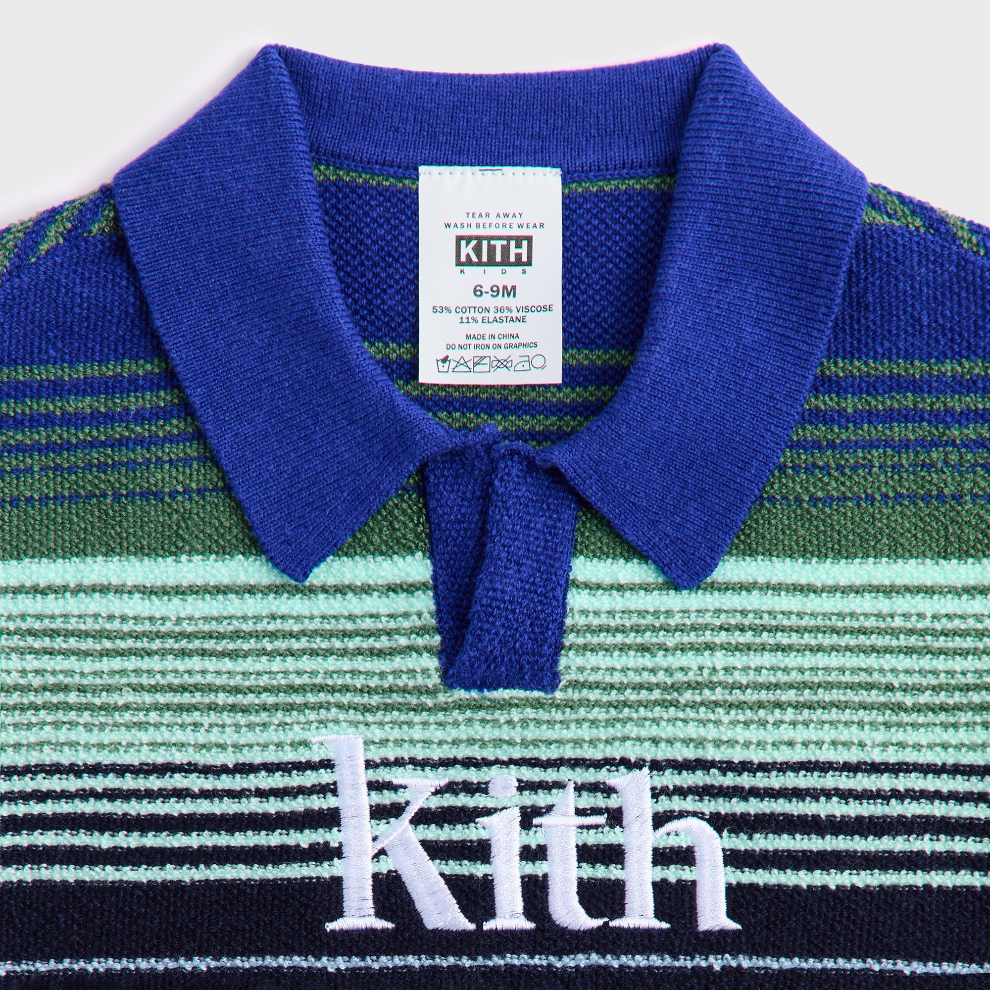 Kith Baby Striped Nelson Tee - Celeste – Kith Japan