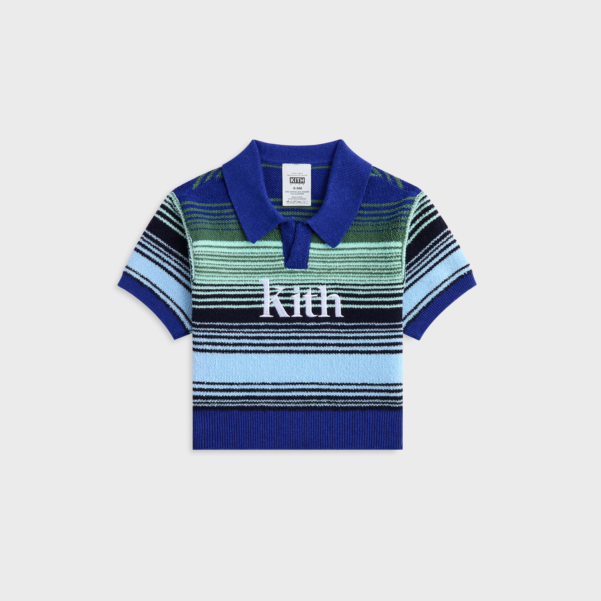 Kith Baby Striped Nelson Tee - Celeste – Kith Japan