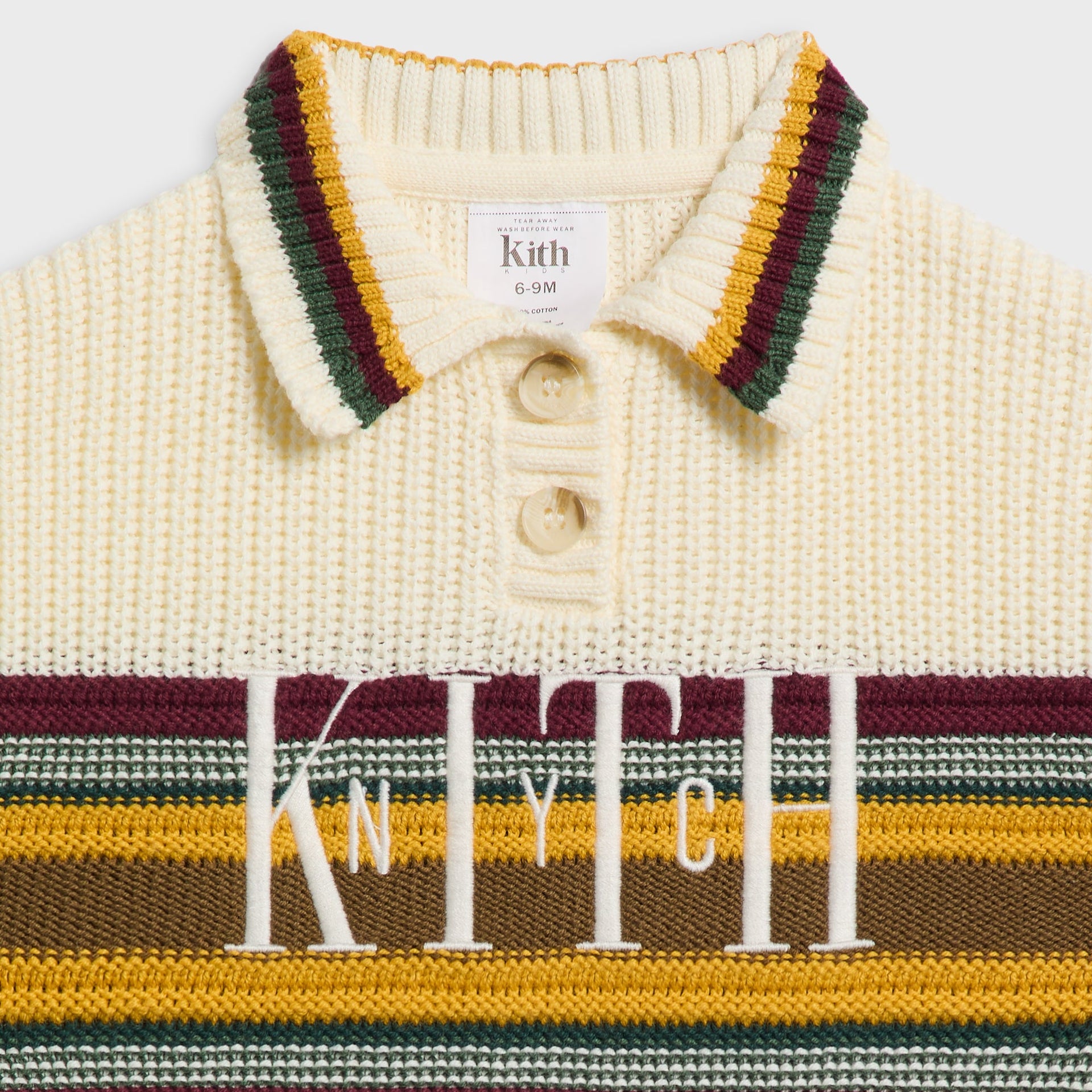Kith Baby Chunky Knit Rugby Shirt - Sandrift