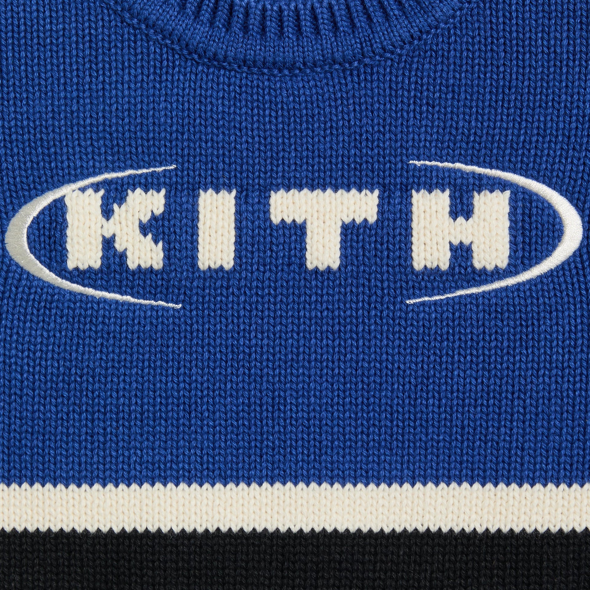 Kith Baby Varsity Nelson Knit Crewneck - Cyanotype