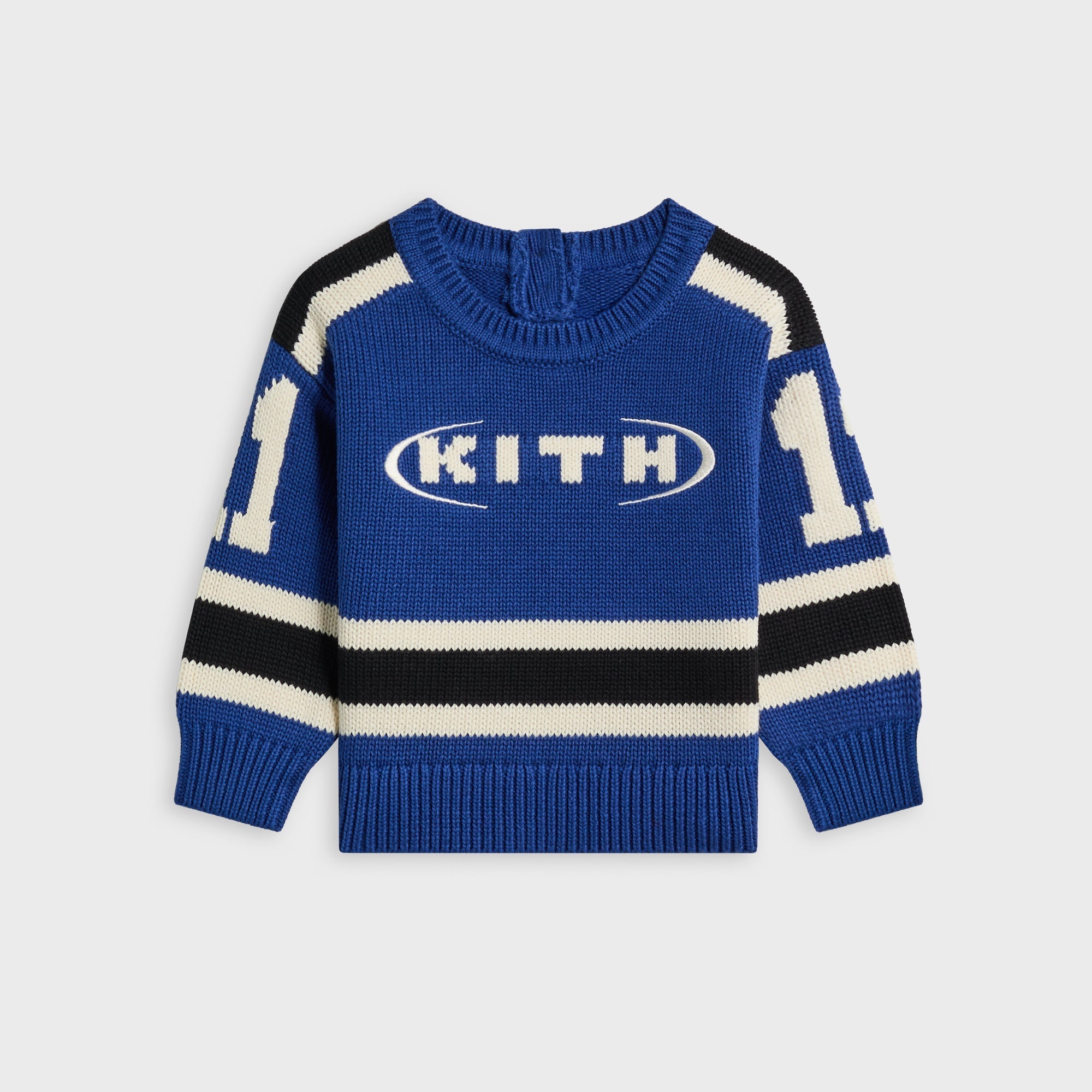 Kith Baby Varsity Nelson Knit Crewneck - Cyanotype - PH – Kith Japan