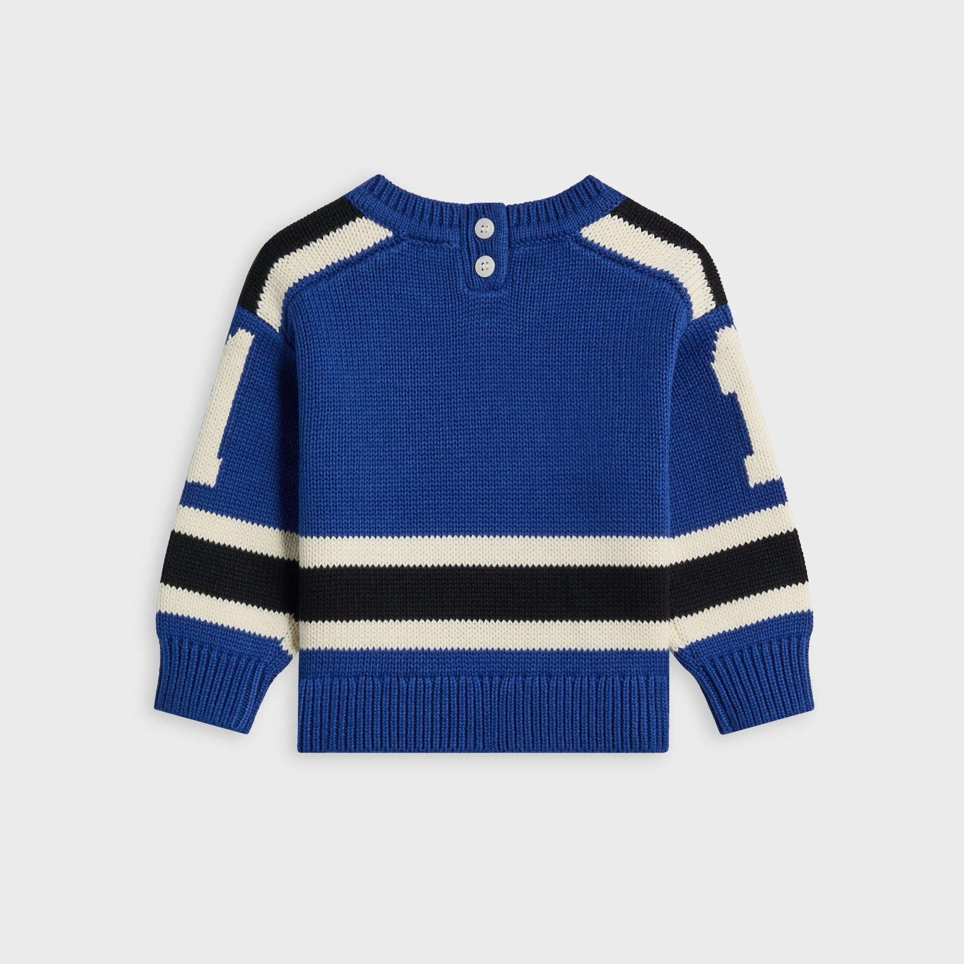 Kith Baby Varsity Nelson Knit Crewneck - Cyanotype