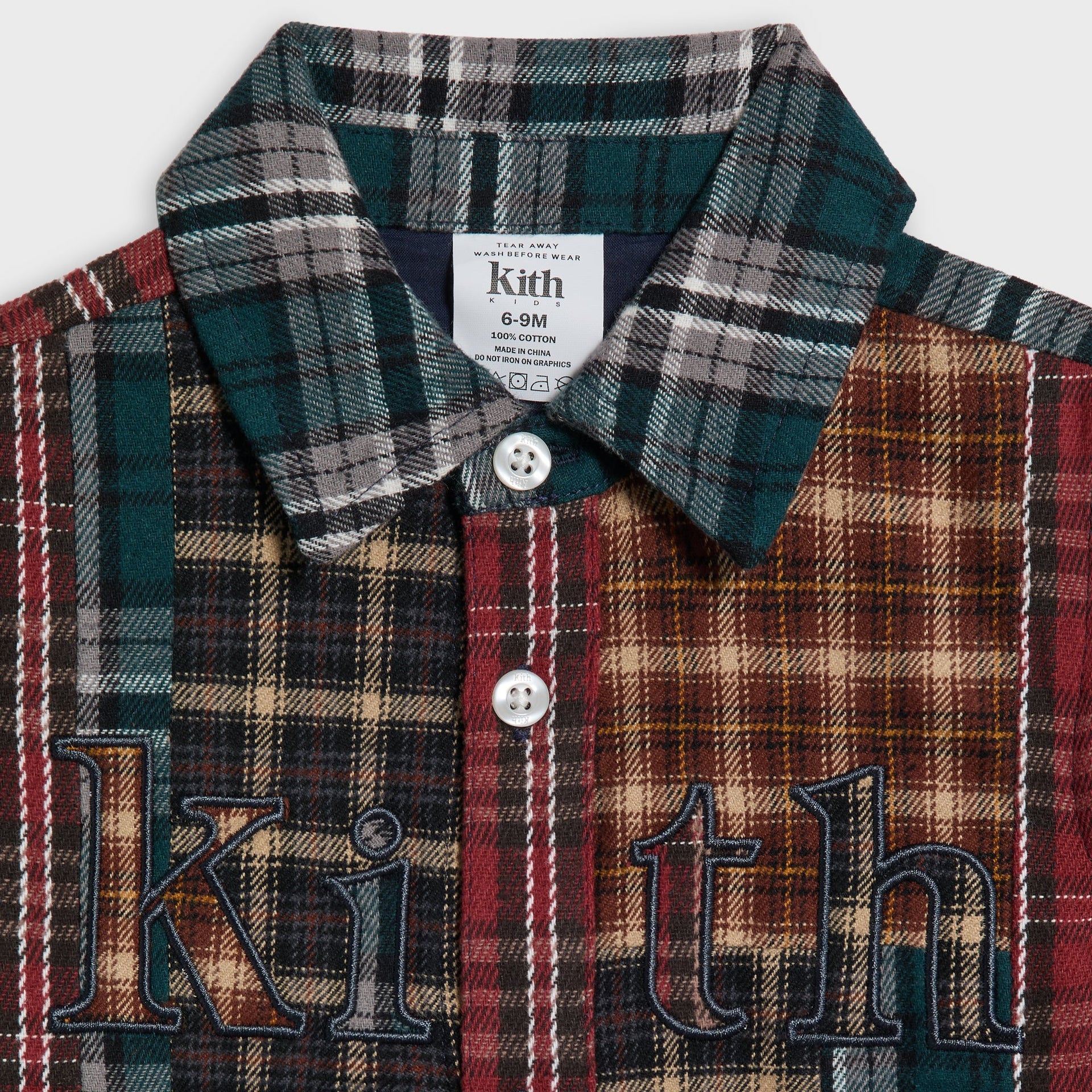 Kith Baby Patchwork Plaid Apollo Shirt - Chest