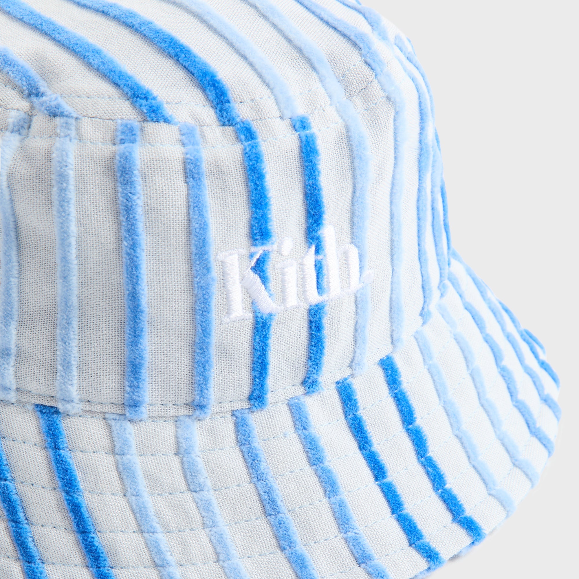 Kith Baby Chenille Stripe Dawson Bucket Hat - Cornflower – Kith Japan