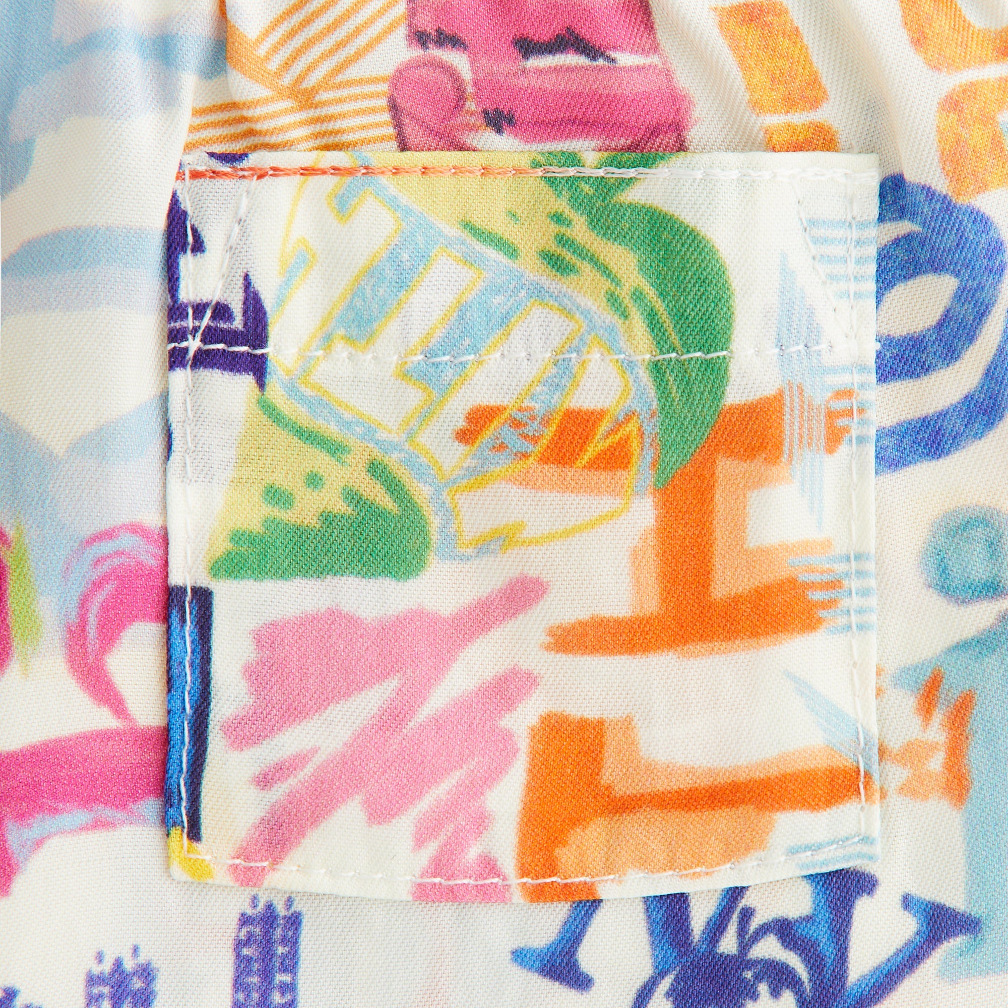 Kith Baby Sketched Monogram Thompson Camp Short - Silk – Kith Japan