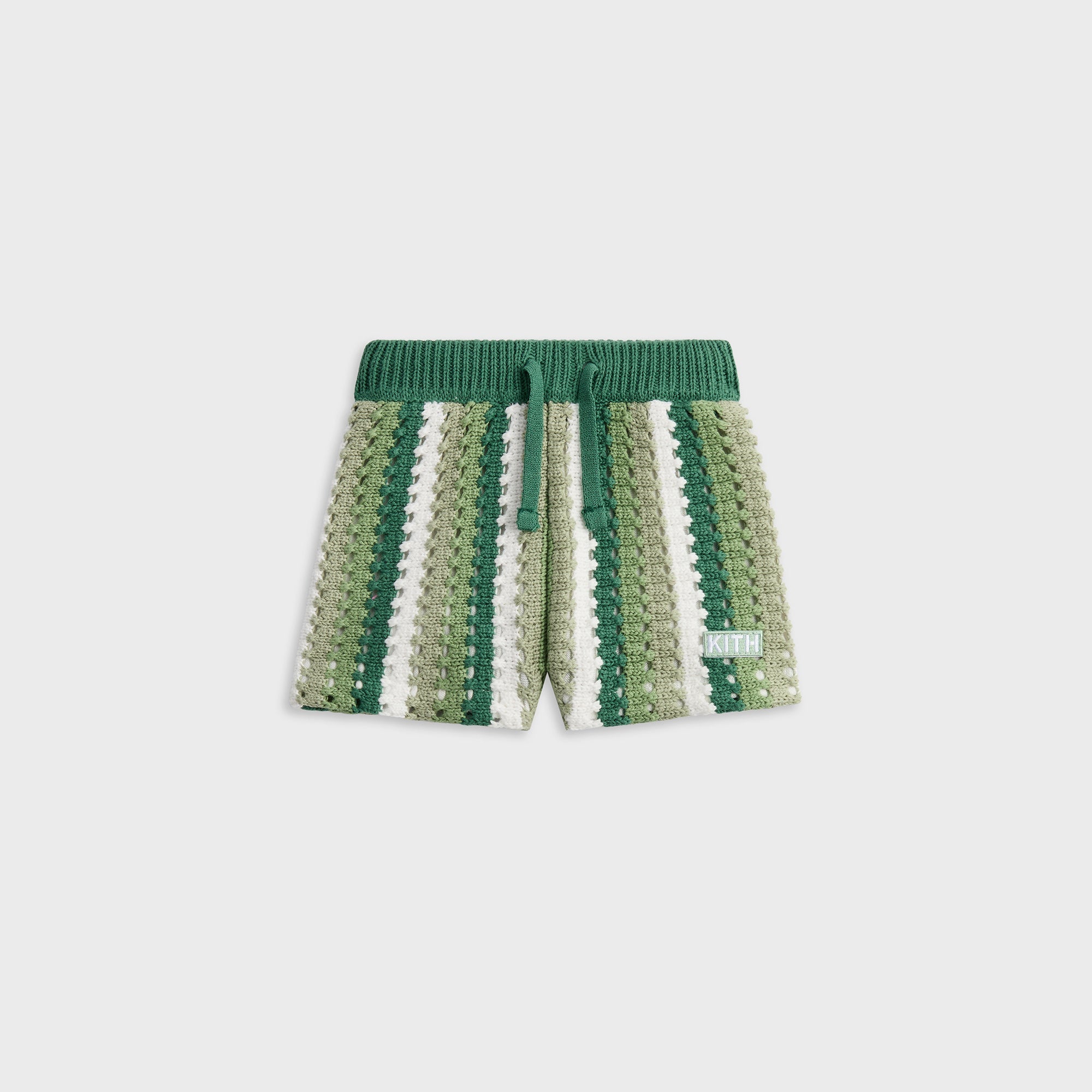 KITH ミントグリーン ショートパンツ上下セット　購入時(税込)25,960円 Kith Baby Open Knit Camp Short - Sage – Kith Japan