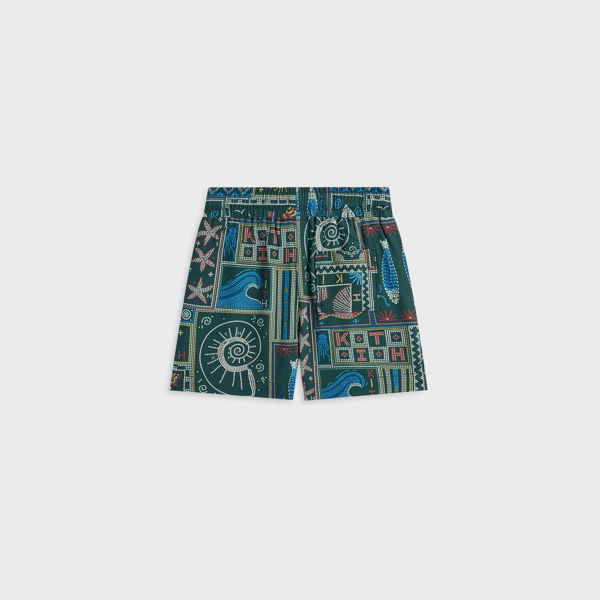 ちょっちゃん　KITH ウォルコット　ポケットショーツ　プレステージ Kith Baby Beach Tile Thompson Camp Short - Stadium - PH – Kith Japan