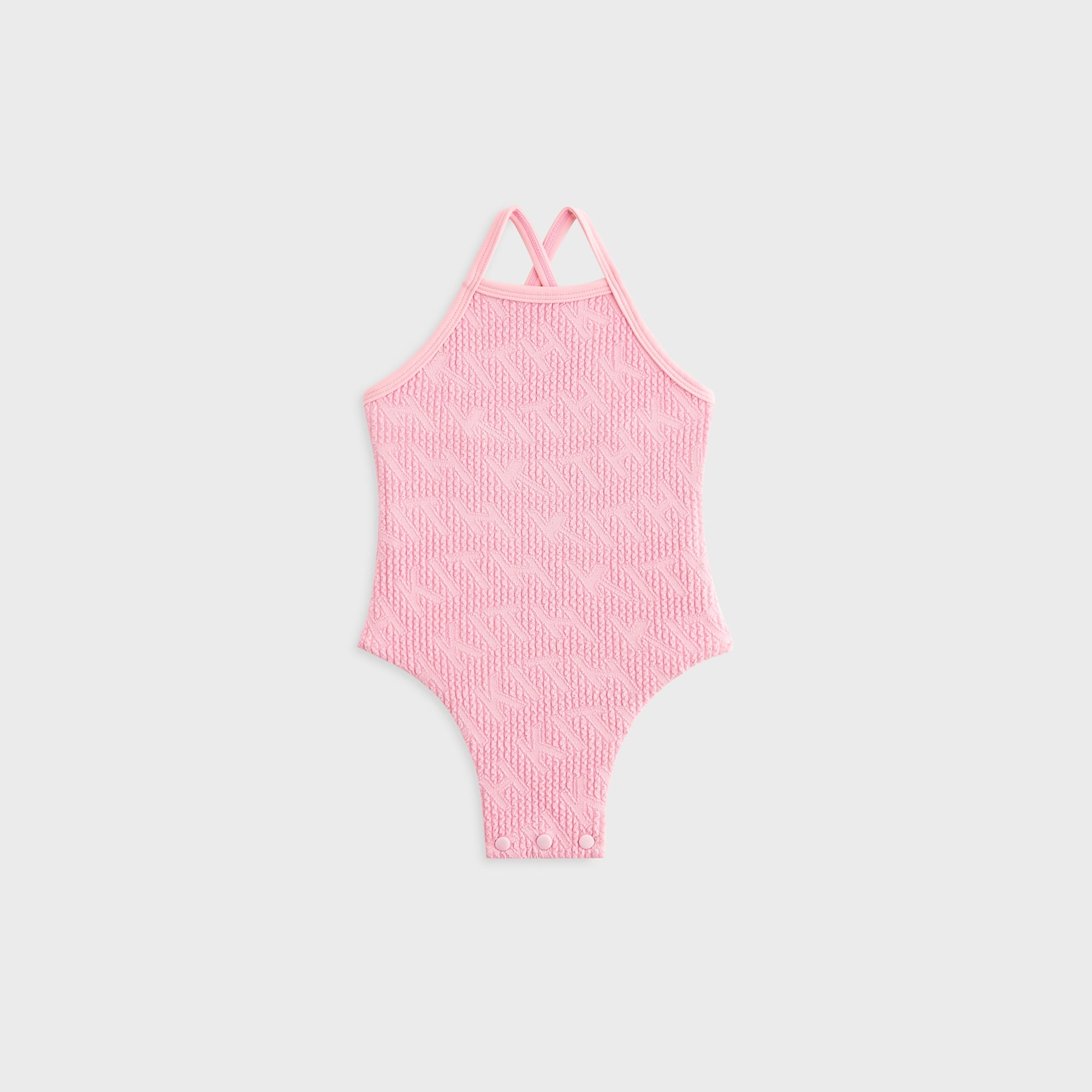 Kith Baby Textured Monogram Jodi One Piece Suit - Bubblegum – Kith