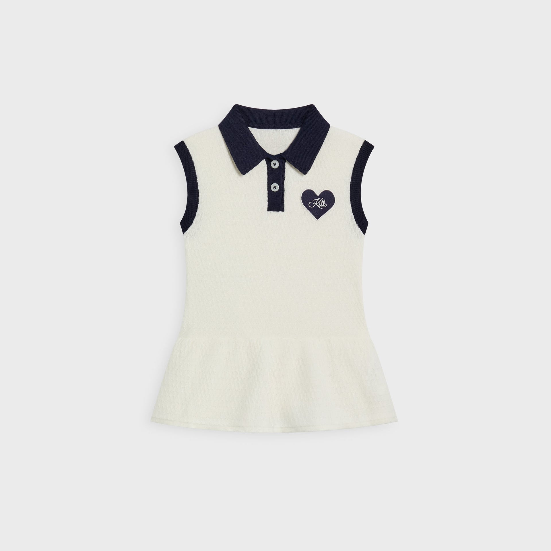 Kith Baby Knit Teagan Short Sleeve Polo Dress - Silk - PH