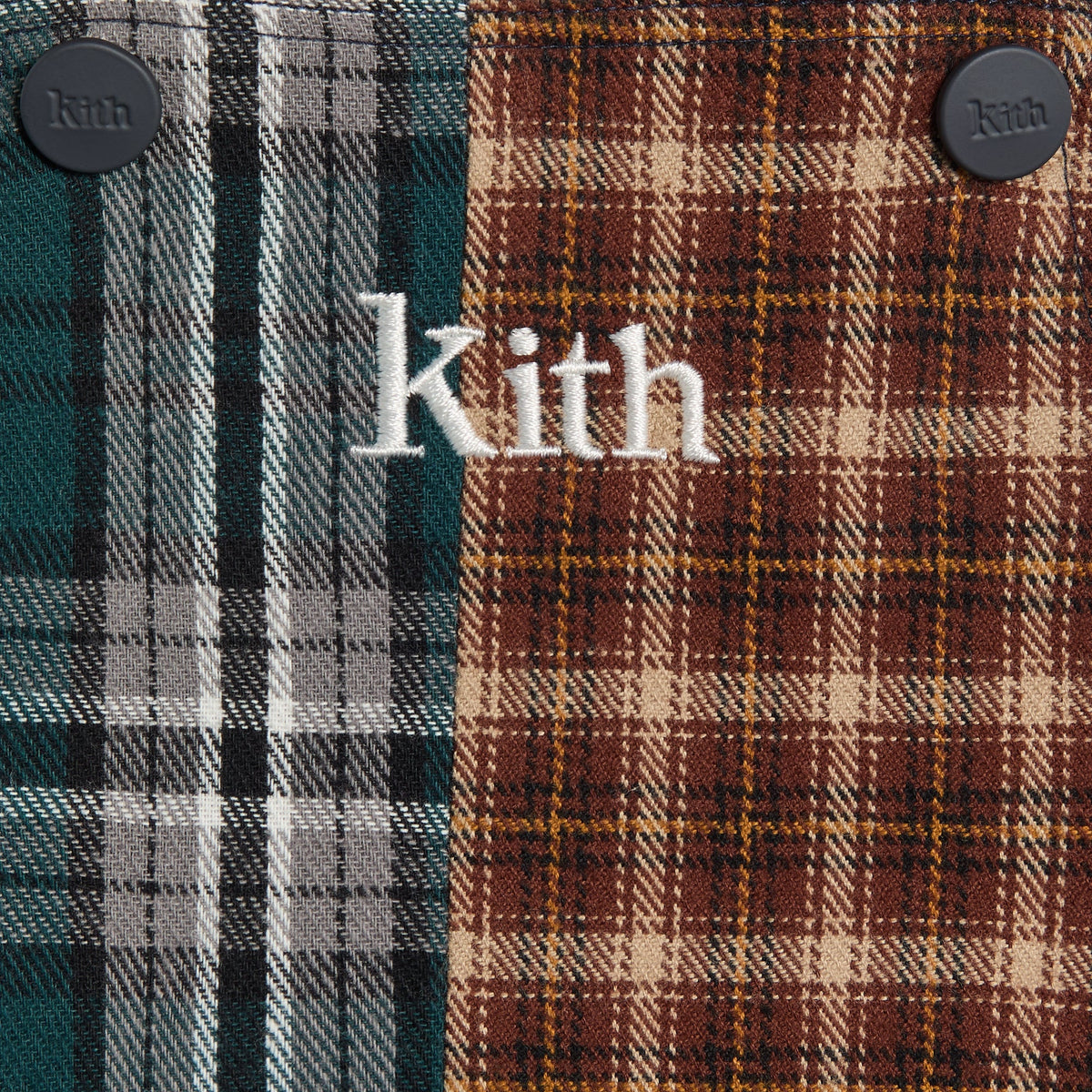 Kith Baby Patchwork Plaid Overall Dress - Chest