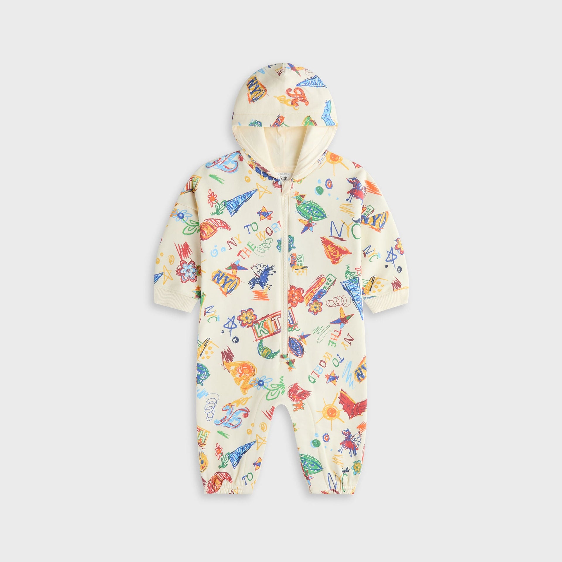 Kith Baby NY Sketchbook Nelson Coverall - Sandrift