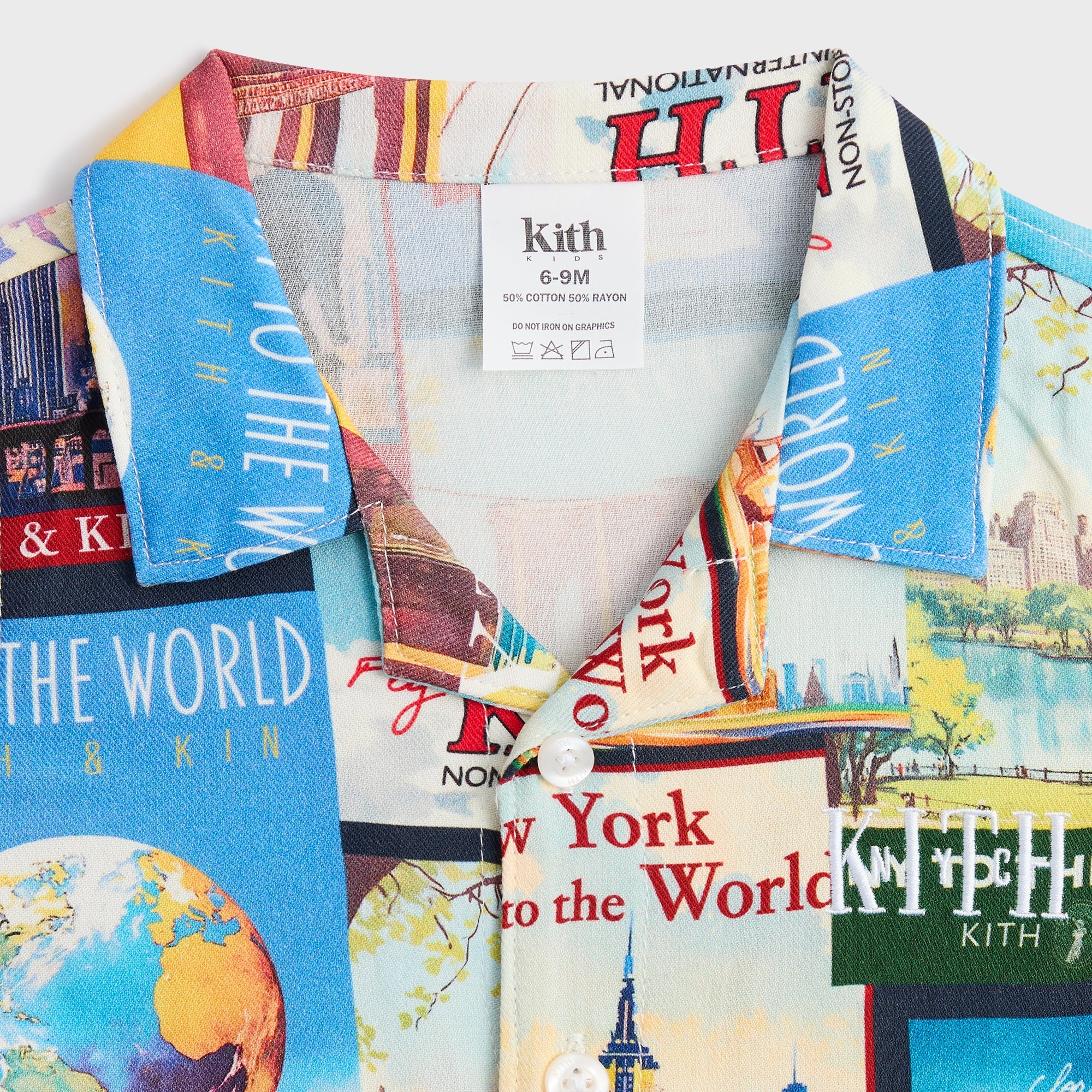 Kith Baby World Travel Printed Belmont Shortall - Nocturnal – Kith