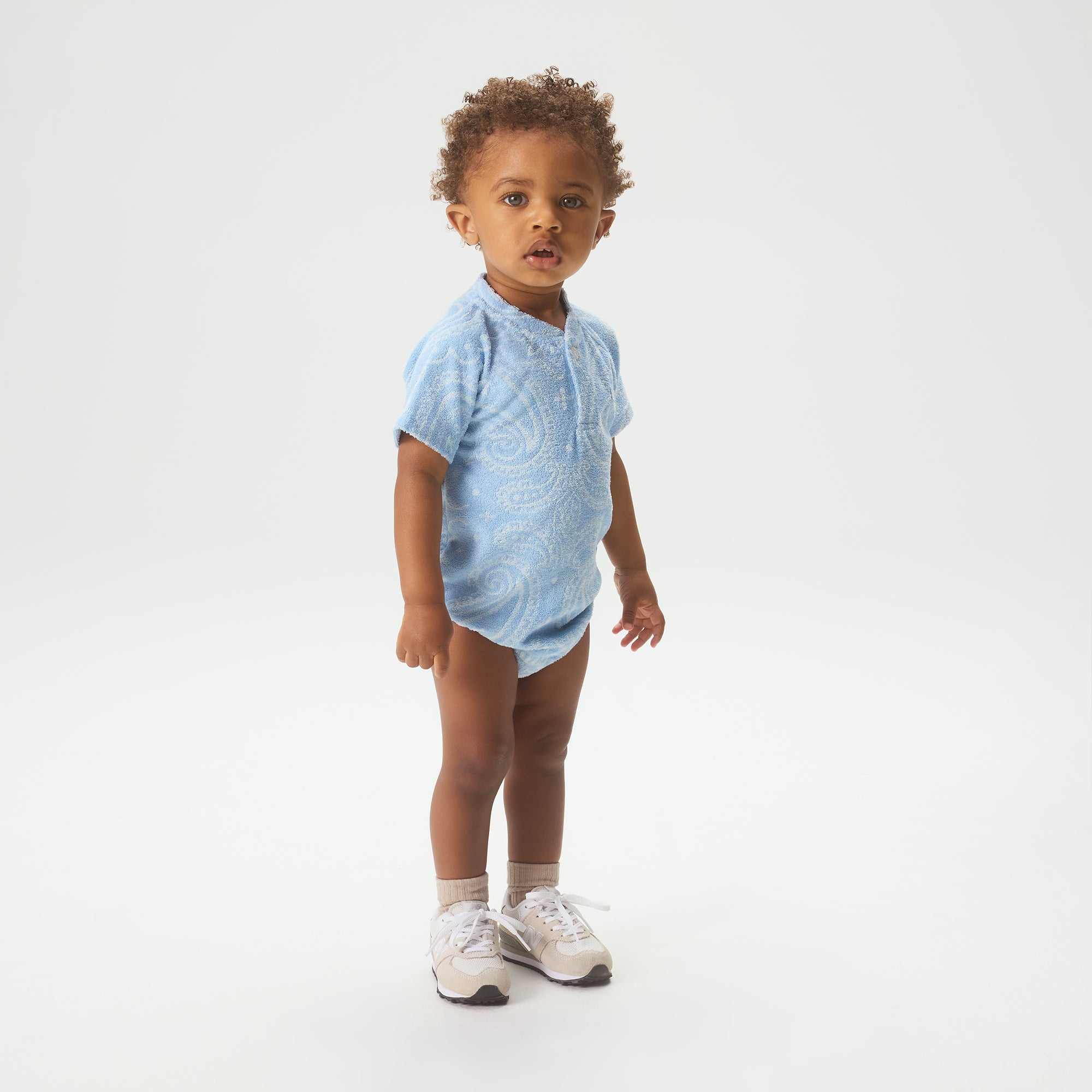 Kith Baby Paisley Jacquard Henley Romper Box Set - Serene – Kith Japan