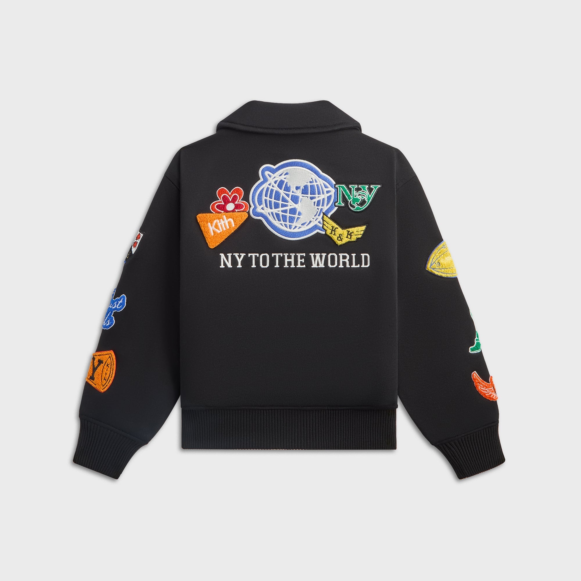 Kith Kids NY to The World Varsity Coaches Jacket - Black – Kith Japan