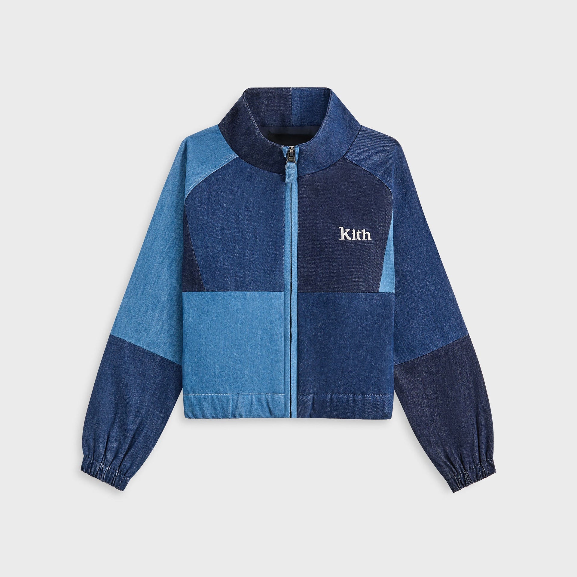 Kith Kids Patchwork Denim Milo Track Jacket - Multi