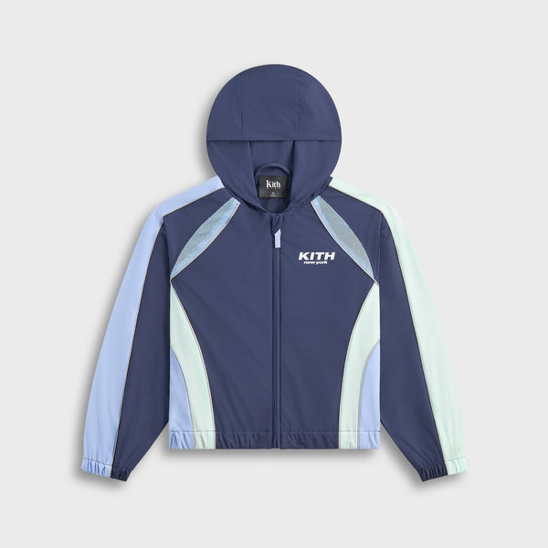 Kith Kids Blocked Hooded Milo Track Jacket - Nocturnal – Kith Japan