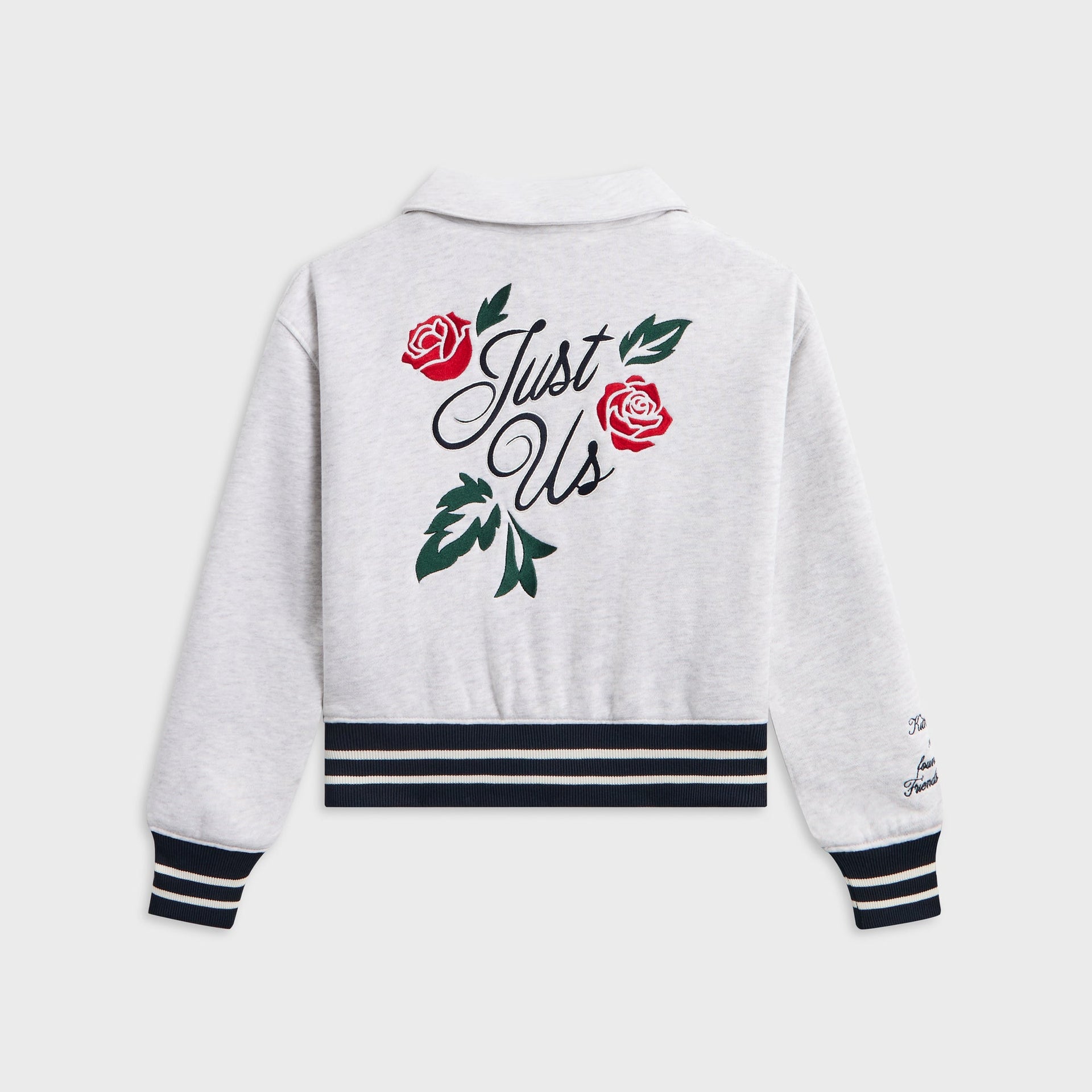 Kith Kids Wyona Fleece Bomber Jacket - Light Heather Grey - PH