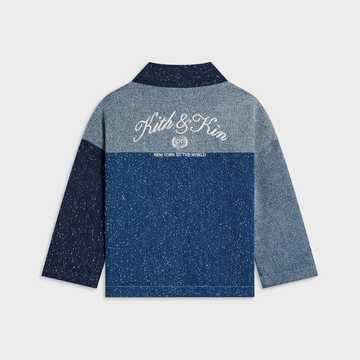 Kith Kids Patchwork Textured Denim Gi Shirt - Indigo