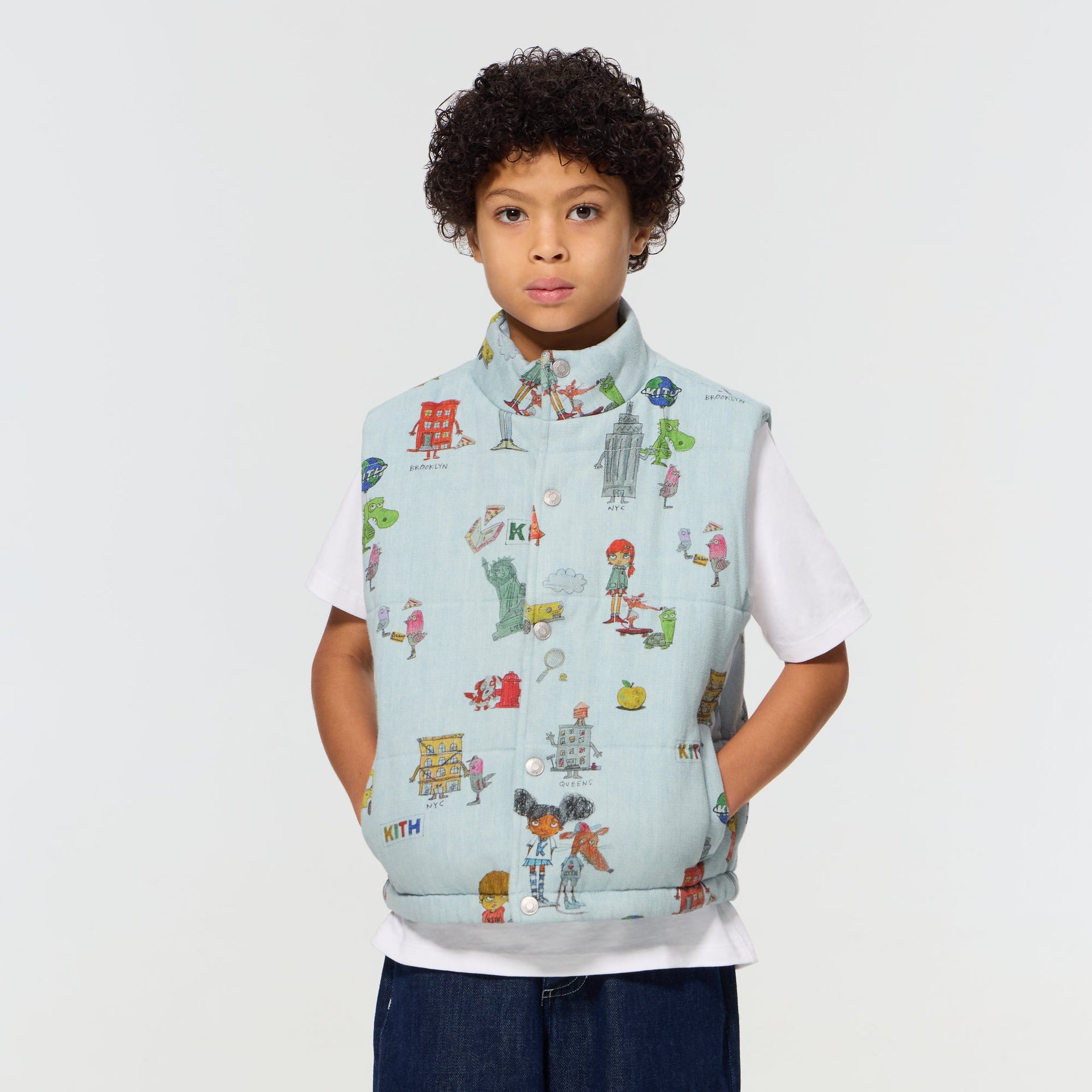 Kith Kids for Matthew Langille Puffer Vest - Polar