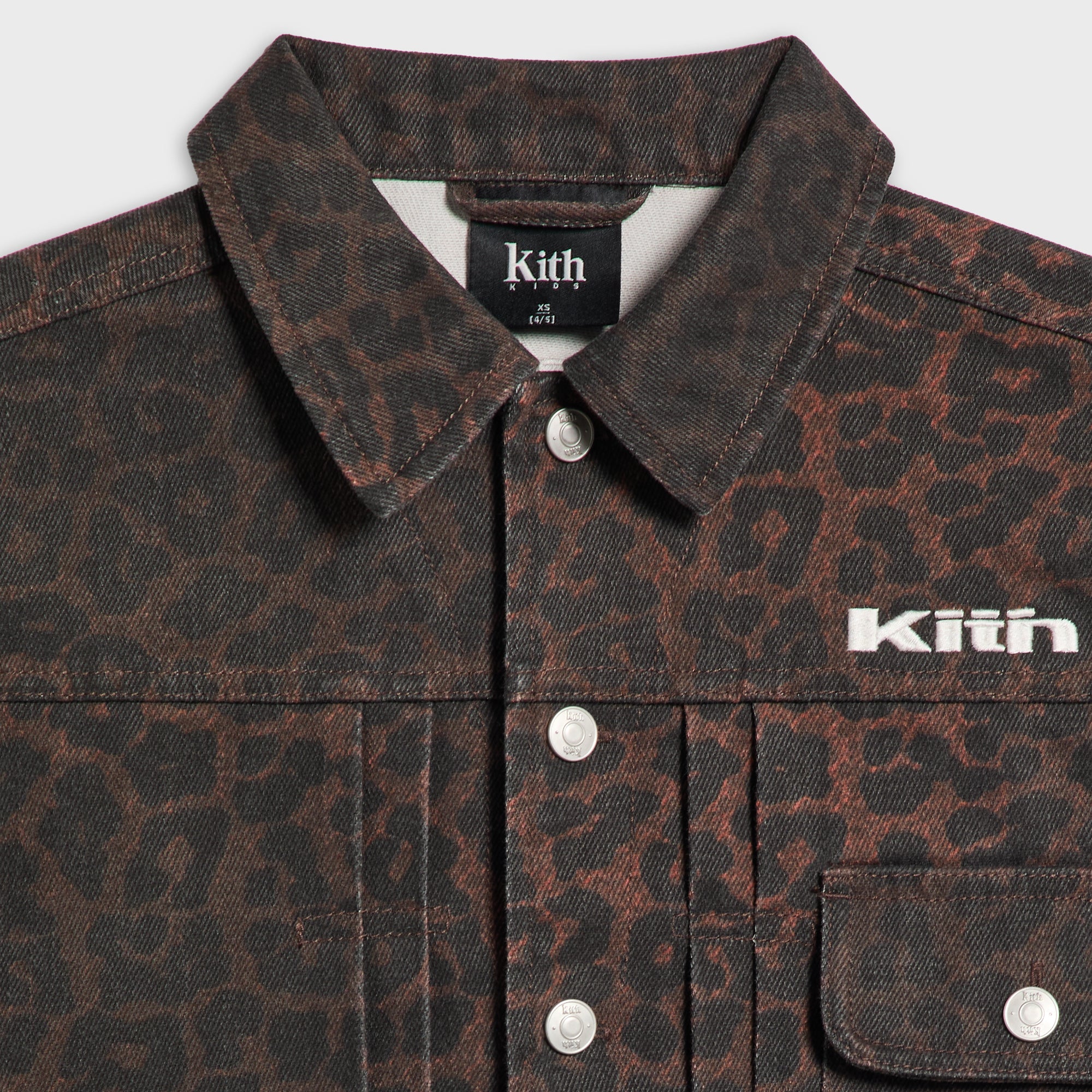Kith Kids Leopard Alonzo Denim Jacket - Incognito – Kith Japan