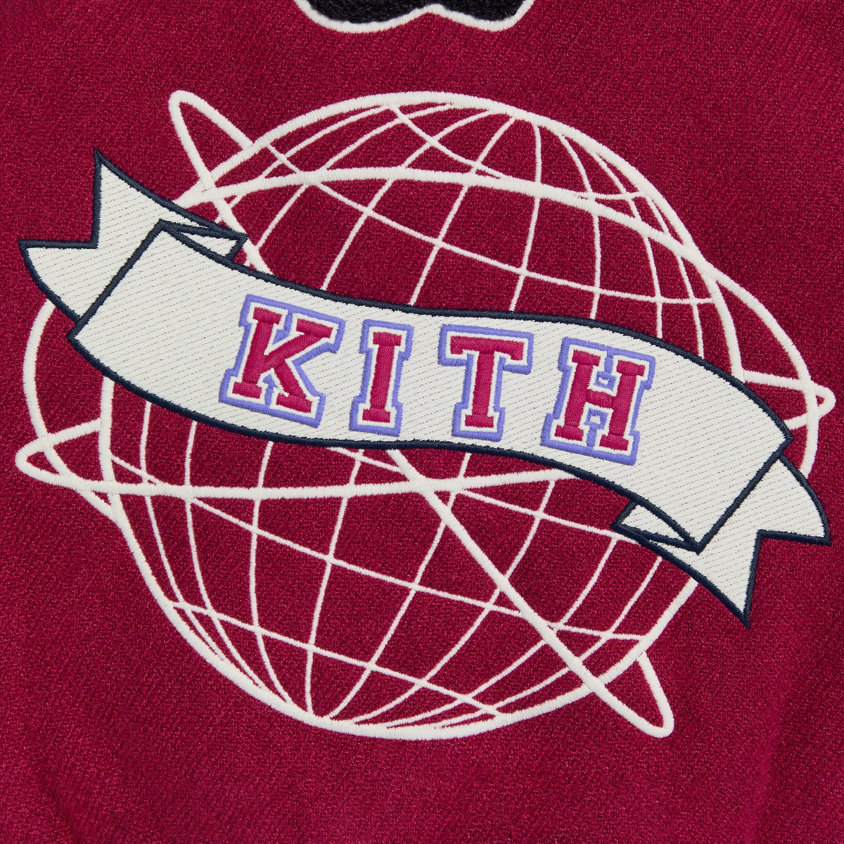 Kith Kids Cropped Varsity Jacket - Noir