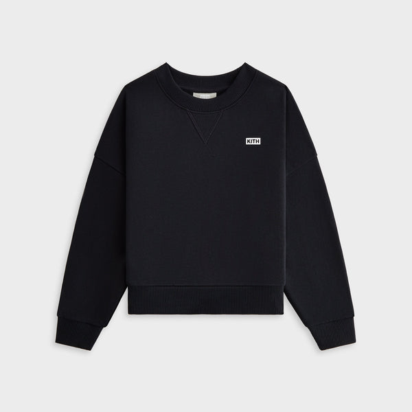 Kith Kids Long Sleeve Nelson Crewneck - Black – Kith Japan