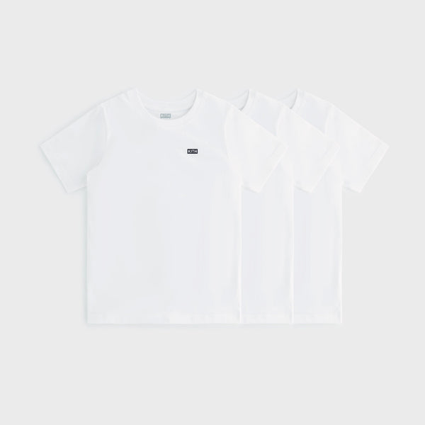 Kith Kids 3-Pack Short Sleeve Tee - White – Kith Japan