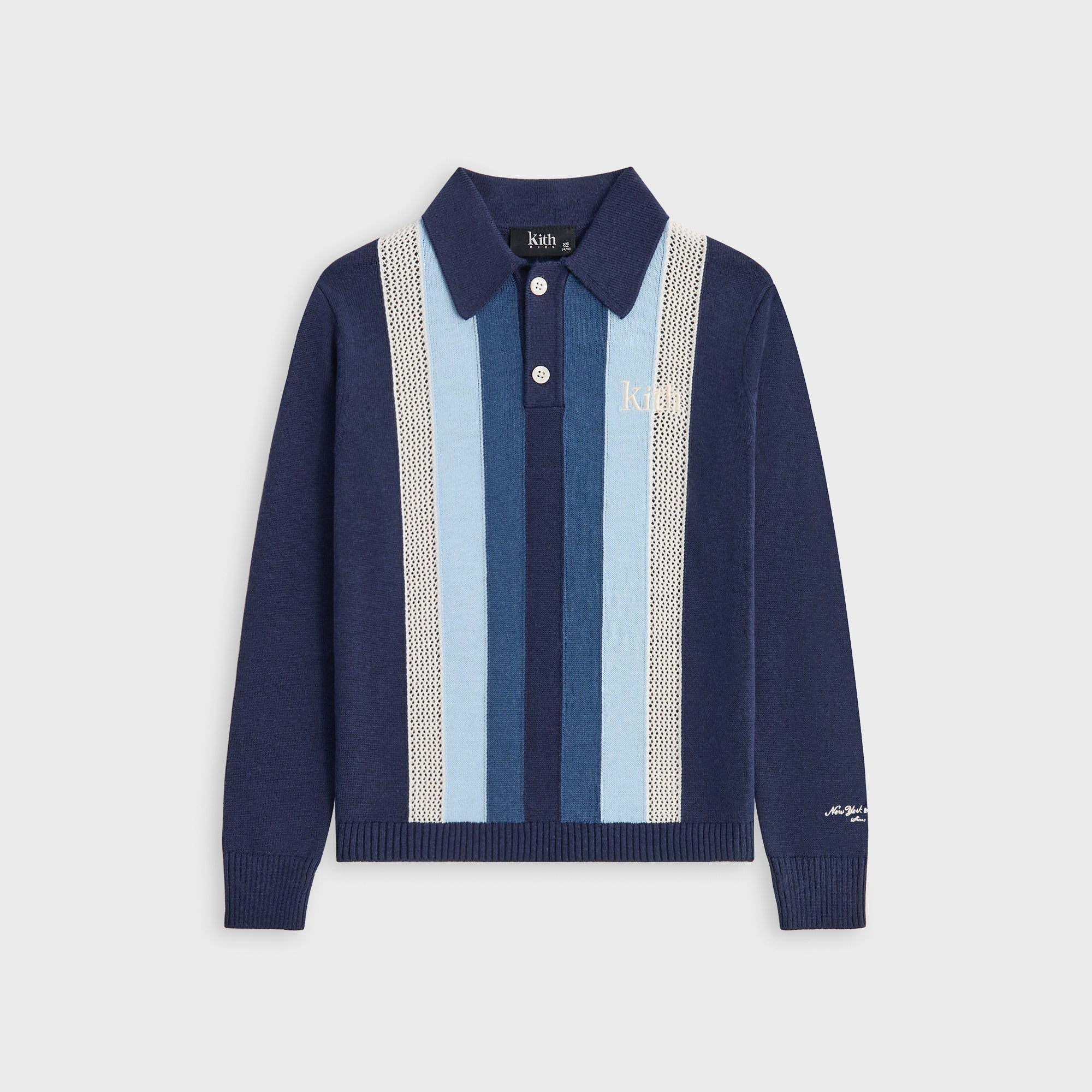 Kith Kids Color-Blocked Hanson Polo - Nocturnal – Kith Japan