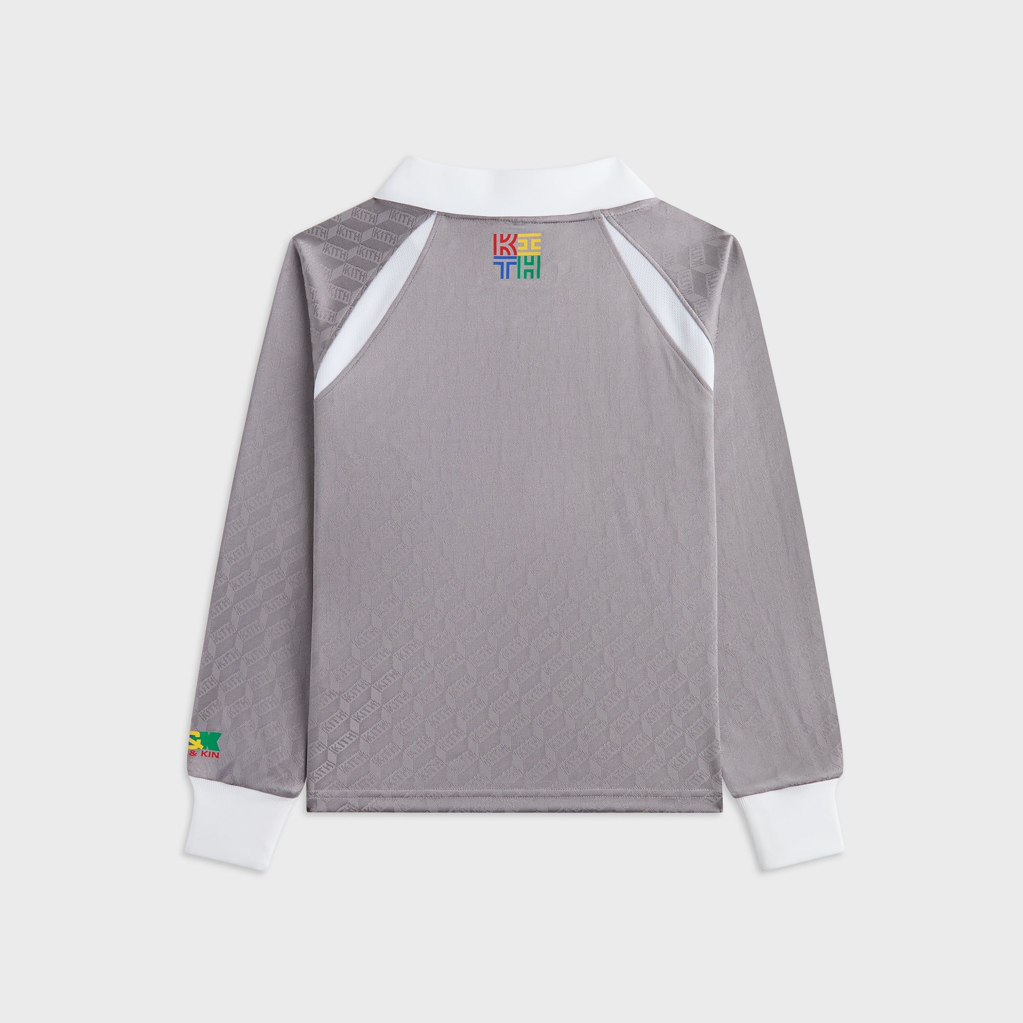 Kith ハイネックハーフスリーブポロシャツ L ライトグレー ポロシャツ トップス メンズ 夏 半袖 5分袖 スキッパー ゆったり 抗菌