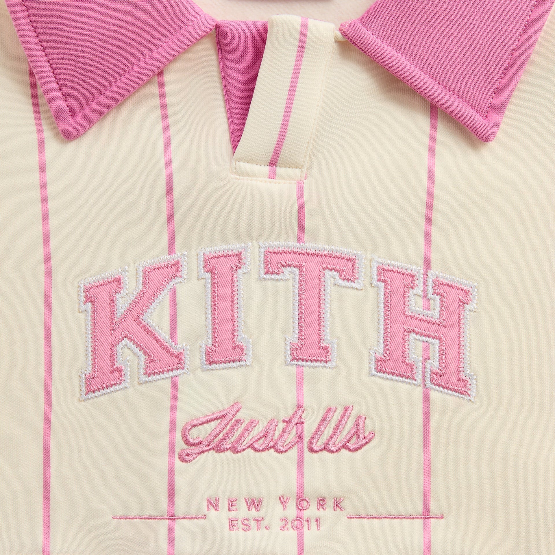 Kith Kids Cropped Collared Nelson Sweatshirt - Bubble