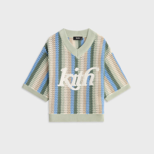 Kith クラシックロゴ レオパードアップリケ ネルソン(と) KITH / キス クラシック ロゴ レオパード アップリケ ネルソン クルー